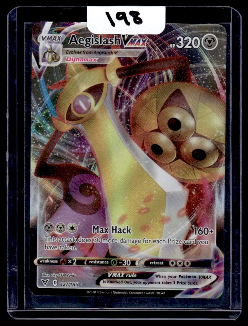 Aegislash Vmax - Vivid Voltage - Full Art Pokemon Card (1 of 2)