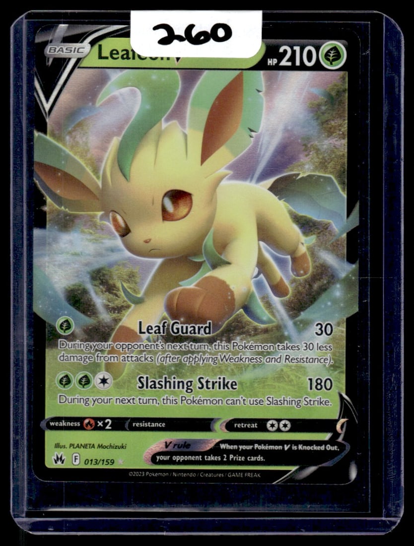 Leafeon V - Crown Zenith Pokemon Card: Leafeon V - Crown Zenith Pokemon Card