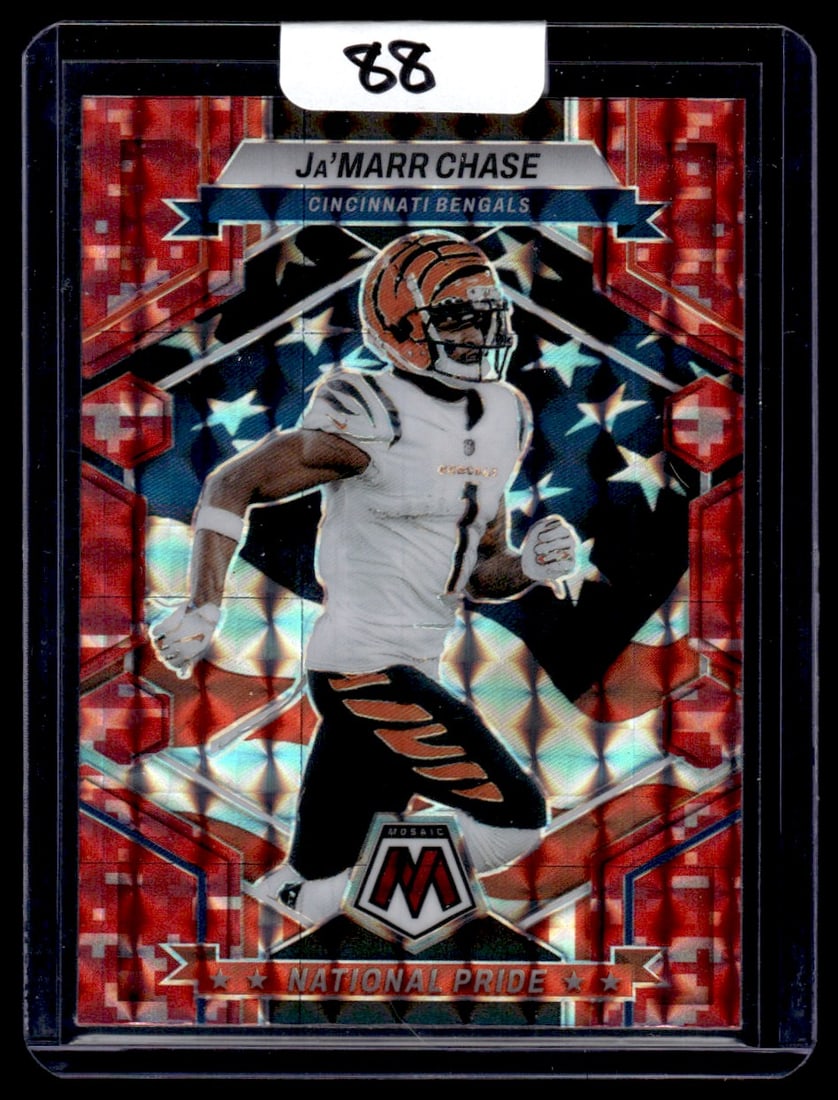 2023 Ja'marr Chase Panini Mosaic National Pride/Red Camo Prizm: 2023 Ja'marr Chase Panini Mosaic National Pride/Red Camo Prizm