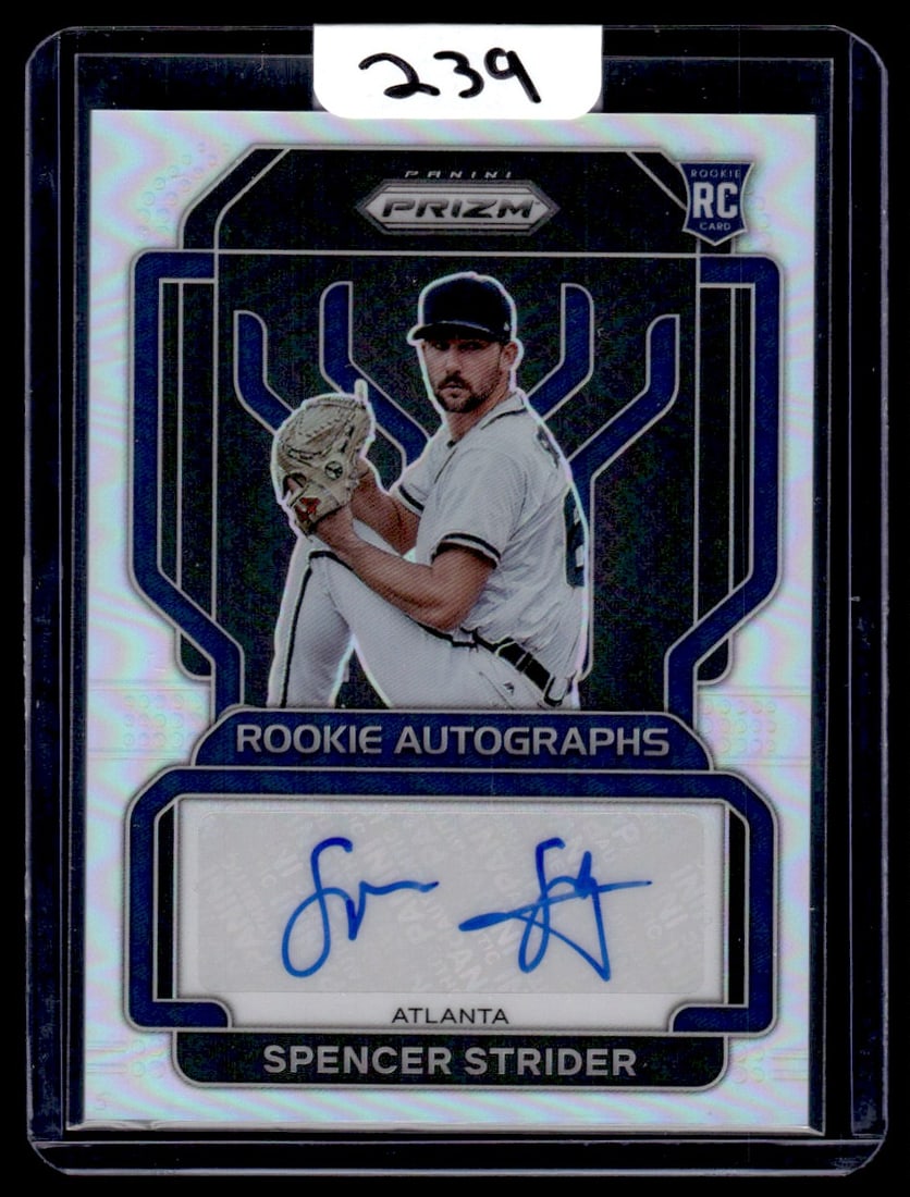 2022 Spencer Strider Panini Prizm/Silver Prizm Auto RC (1 of 1)