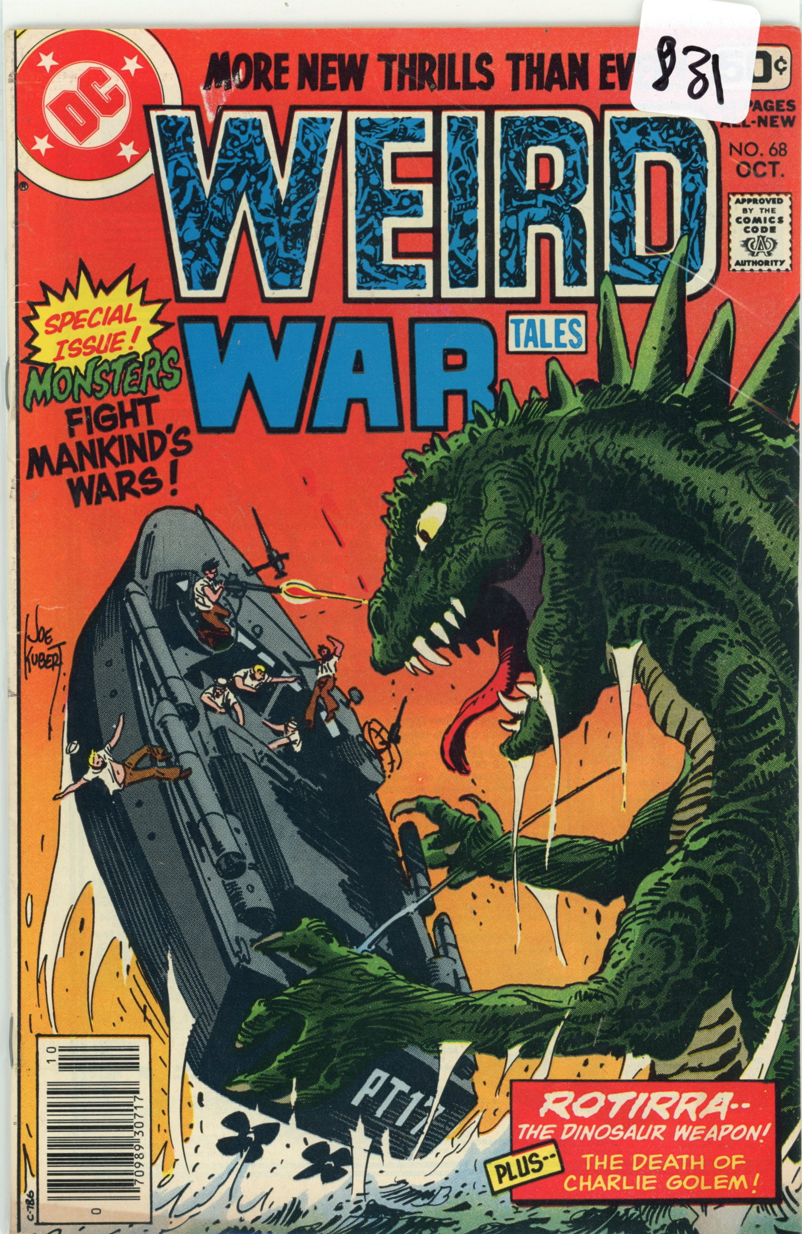1978 DC Weird War Issue 68 (1 of 1)