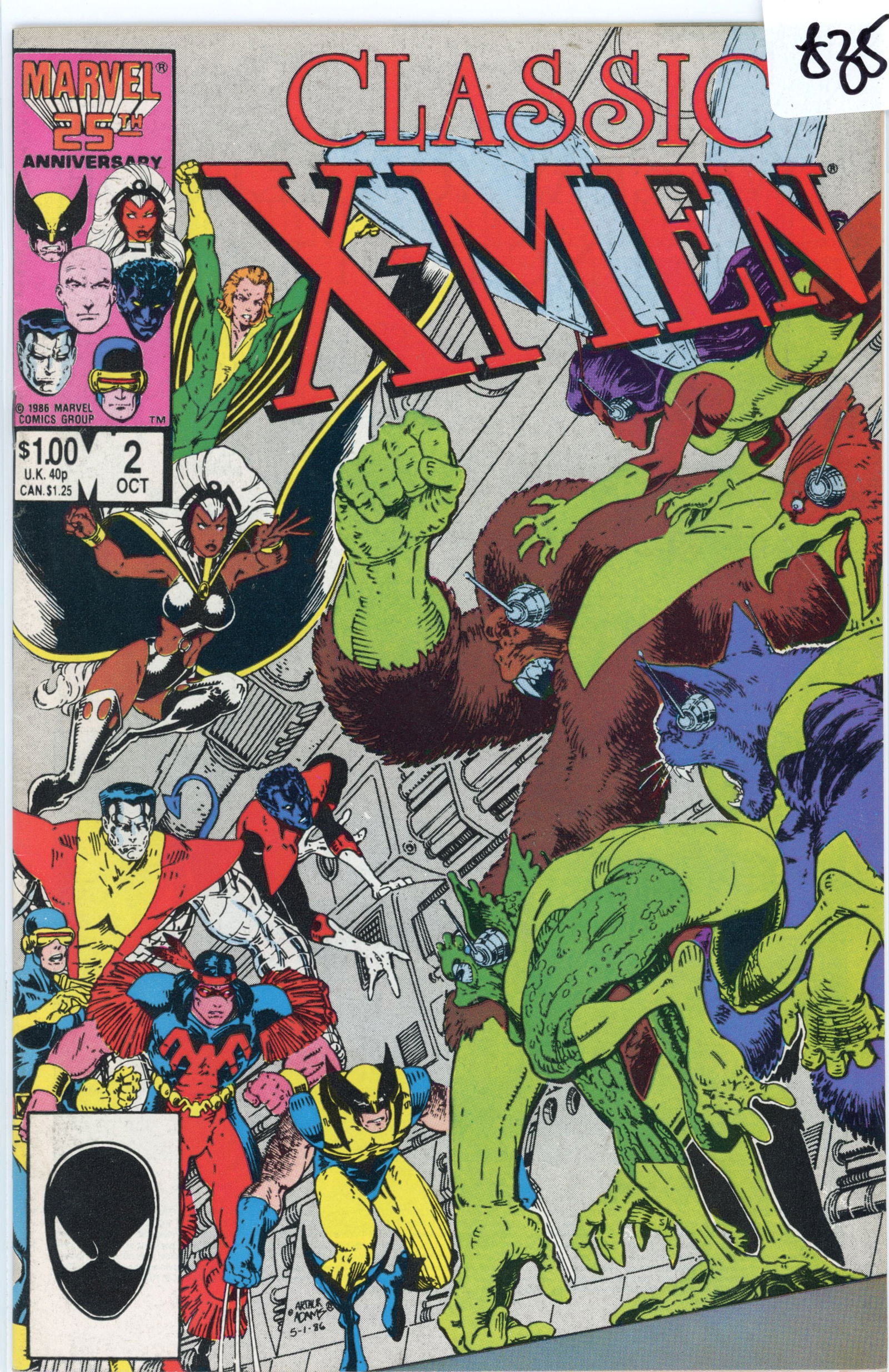 1986 Marvel X-Men Issue 2 (1 of 1)