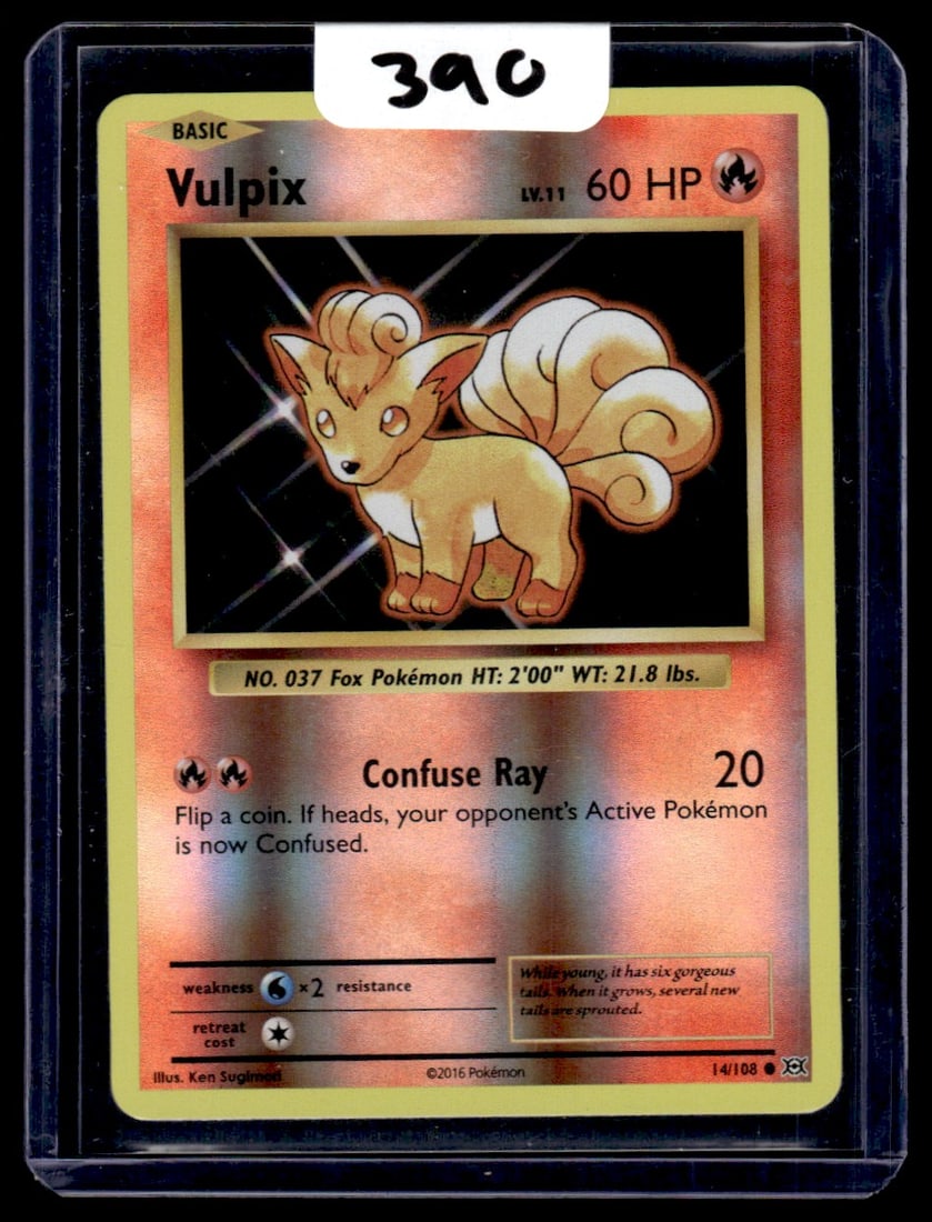 Vulpix - Evolutions - Reverse Holo Pokemon Card (1 of 1)