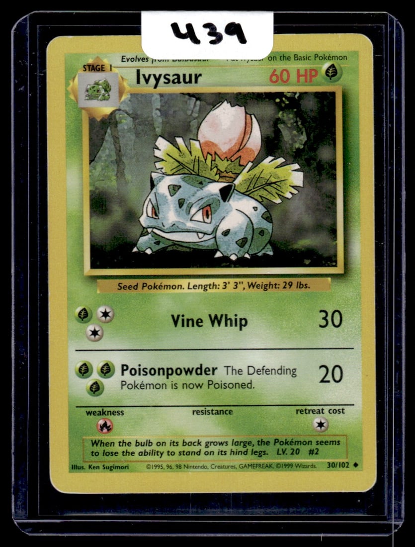 Ivysaur - Base Set Pokemon Card (1 of 1)