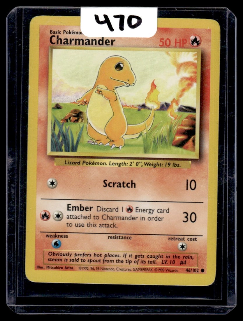 Charmander - Base Set Pokemon Card (1 of 1)