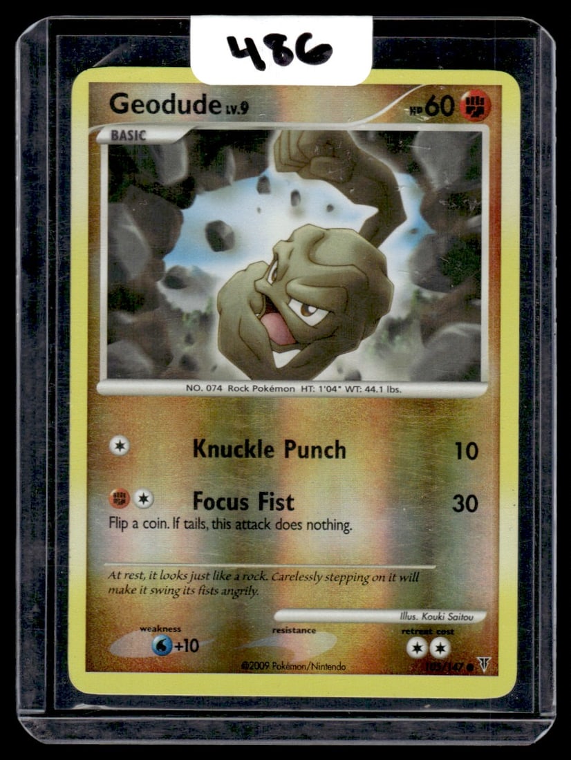 Geodude - Supreme Victors - Reverse Holo Pokemon Card: Geodude - Supreme Victors - Reverse Holo Pokemon Card