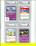 Lot of 4 CC&G Graded Pokemon Cards