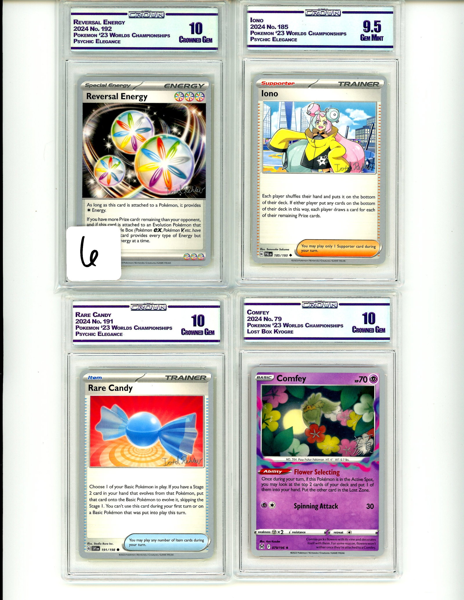 Lot of 4 CC&G Graded Pokemon Cards: Lot of 4 CC&G Graded Pokemon Cards