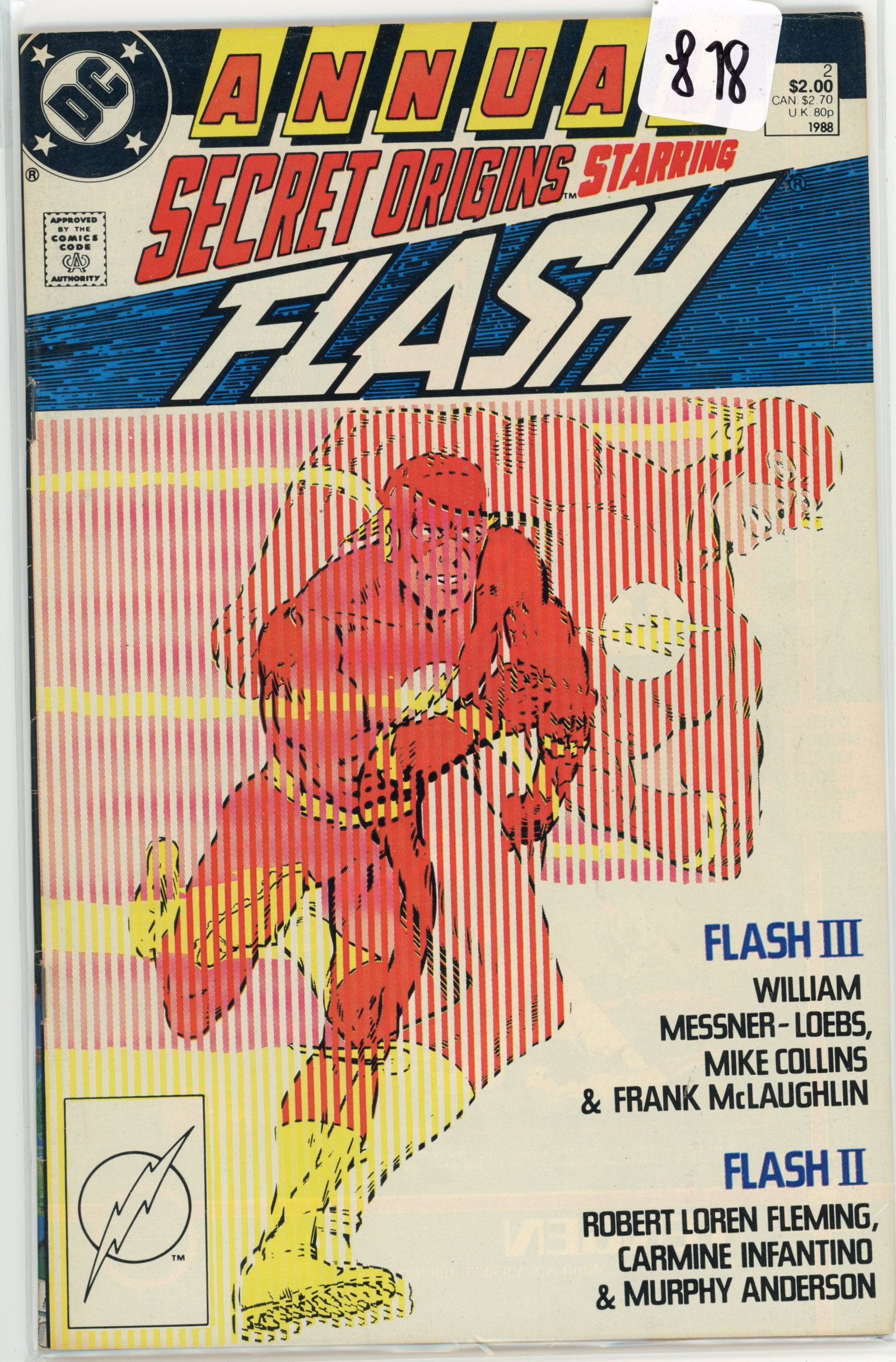 The Flash #2, published in 1988, is part of the third volume of The Flash series, featuring Wally: The Flash #2, published in 1988, is part of the third volume of The Flash series, featuring Wally West as the main character following the death of Barry Allen during the events of Crisis on Infinite 