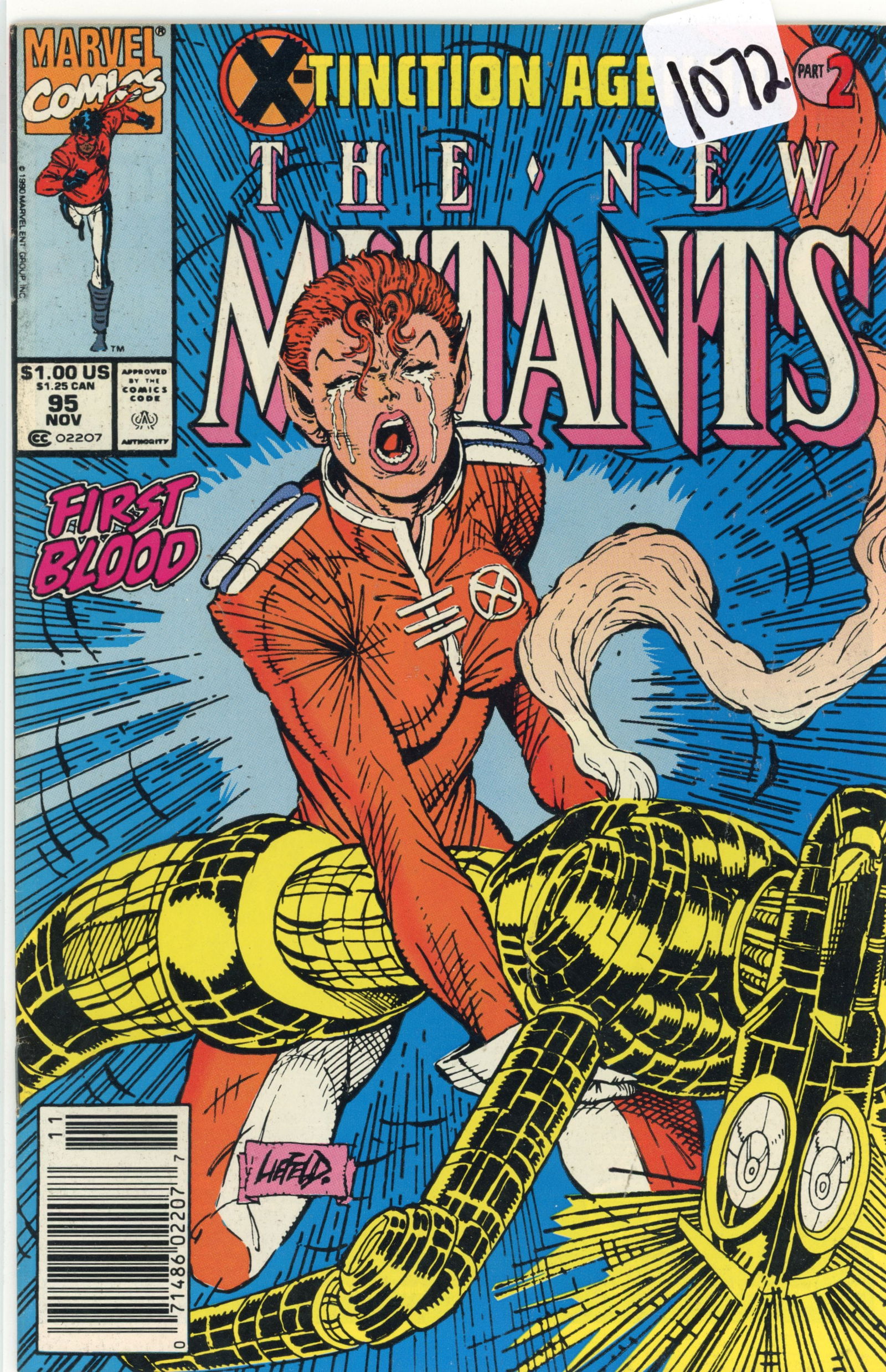 The New Mutants #95 (1990) is part of Marvel Comics' The New Mutants series, which focused on a (1 of 1)