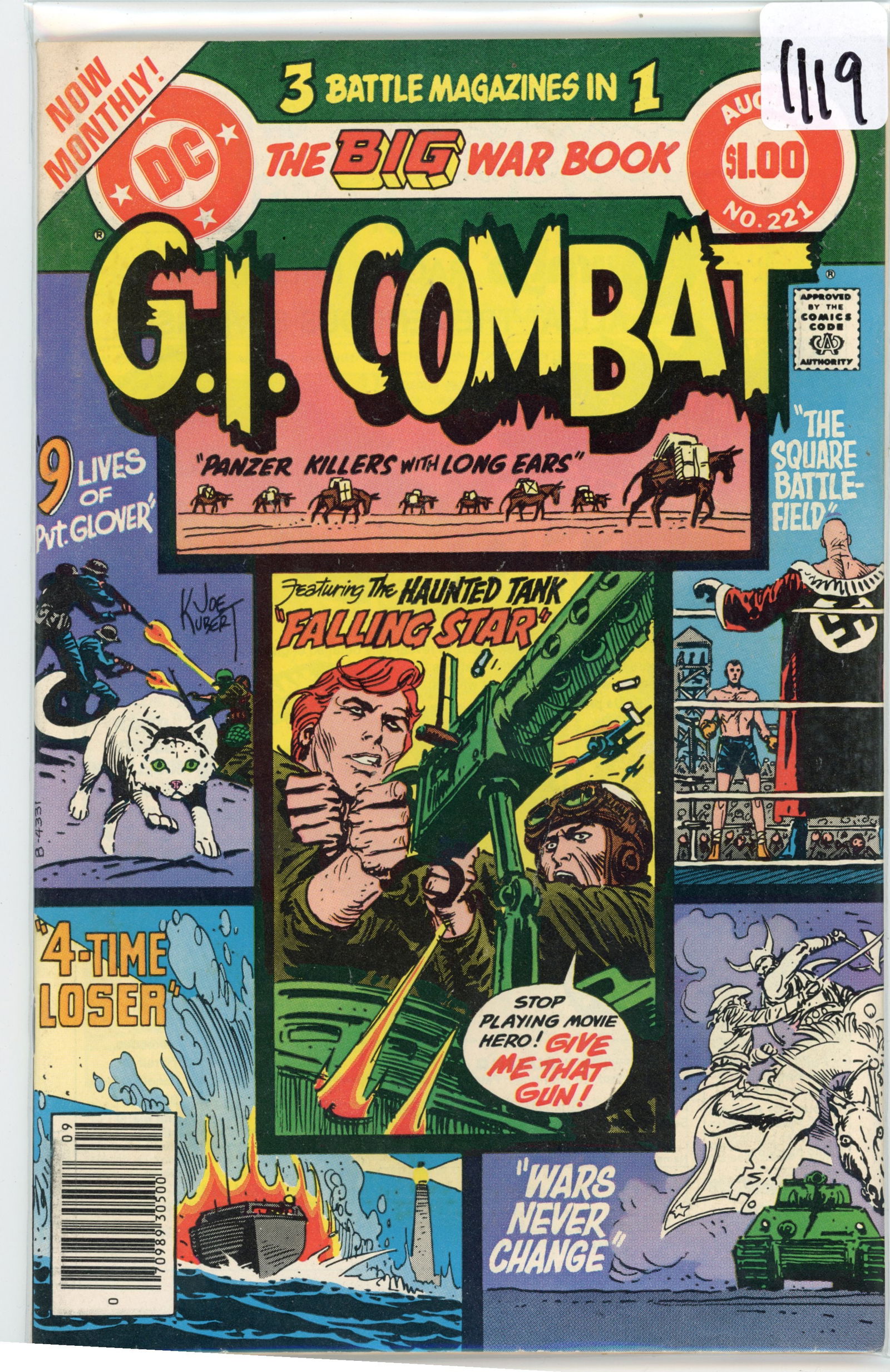 G.I. Combat Issue #221, published in 1980 by DC Comics, continues the long-running series that (1 of 1)