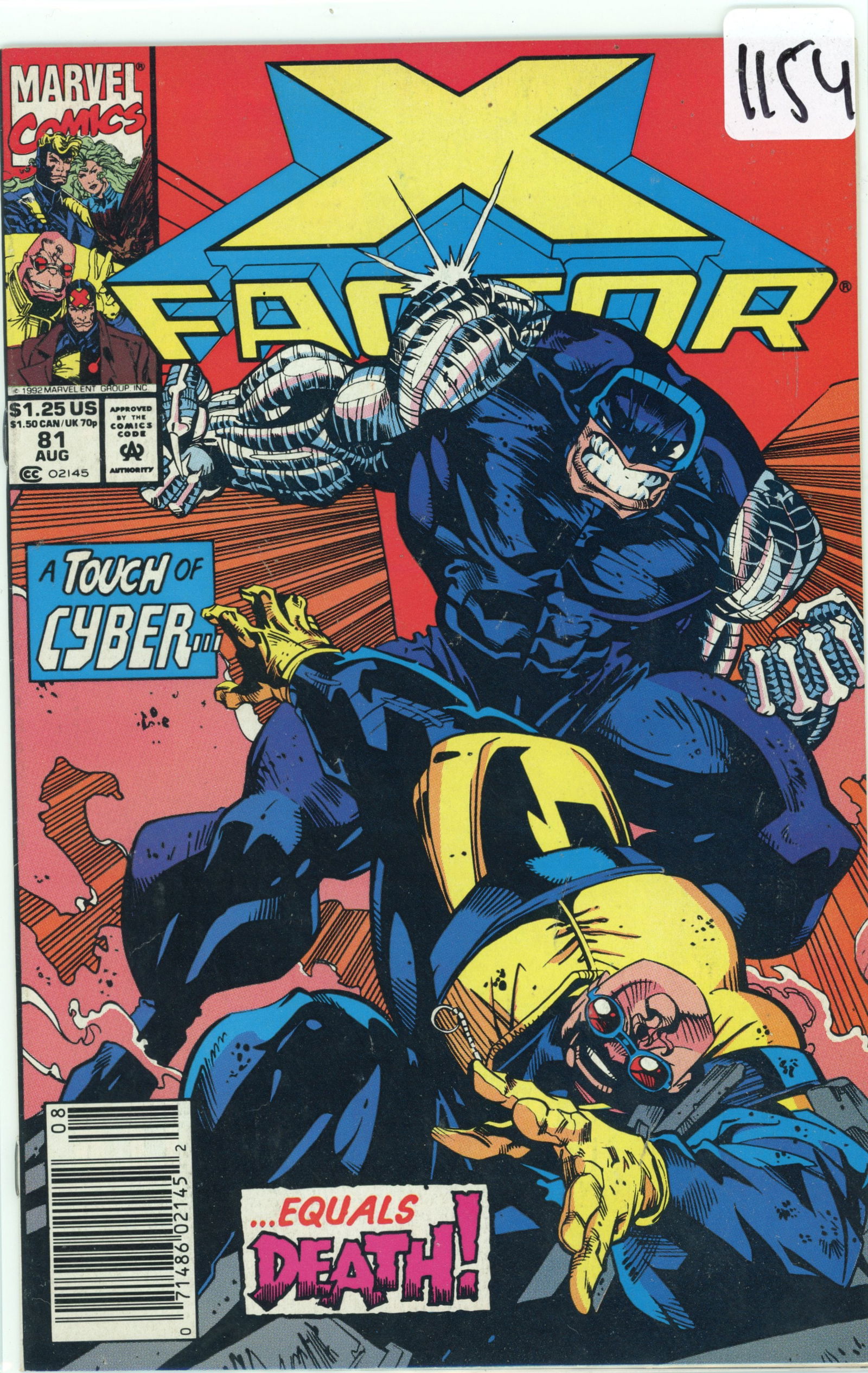 X-Factor Issue #81 (1992) is part of Marvel's X-Factor series, featuring the government-sponsored (1 of 1)