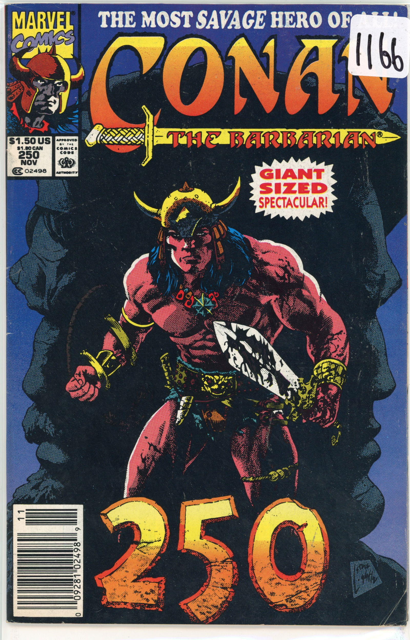 Conan the Barbarian Issue #250 (1991) is a milestone issue in Marvel Comics' long-running Conan the (1 of 1)