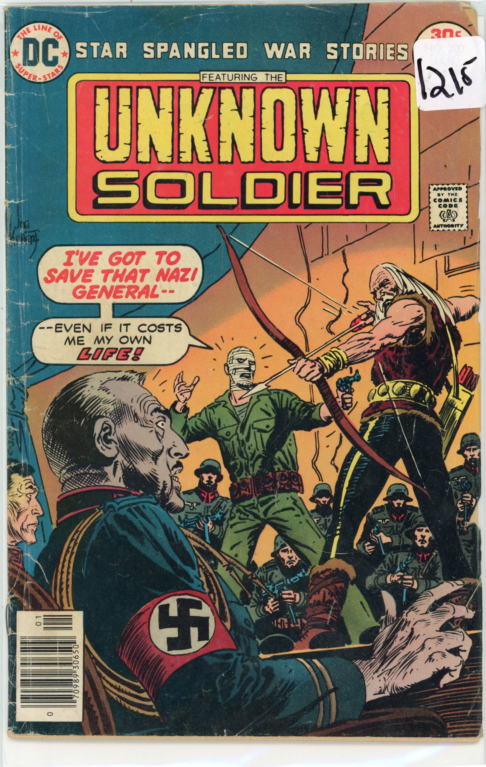 1977 DC The Unknown Soldier Issue 203 (1 of 1)