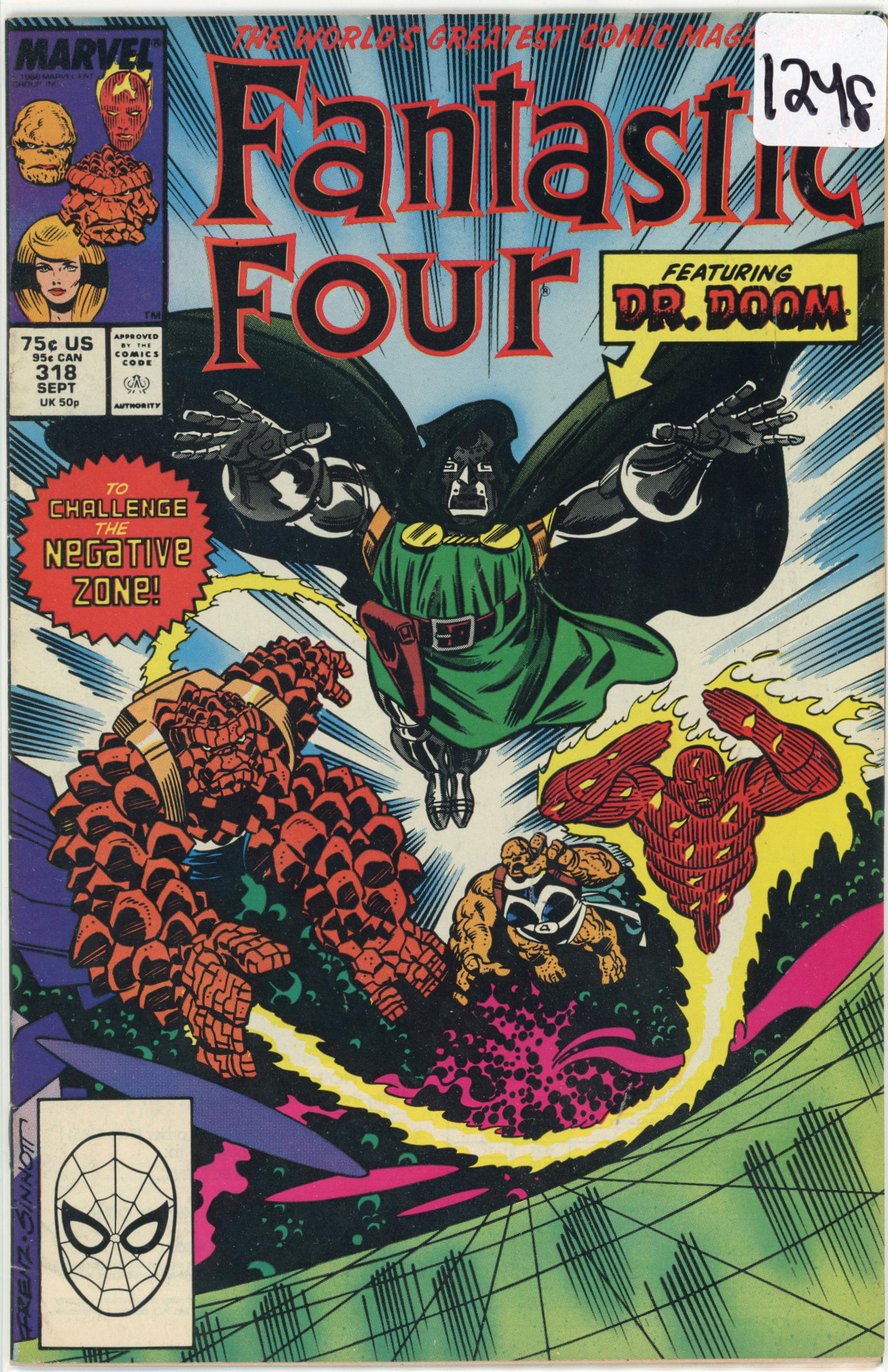 1988 Marvel Fantastic Four Issue 318 (1 of 1)