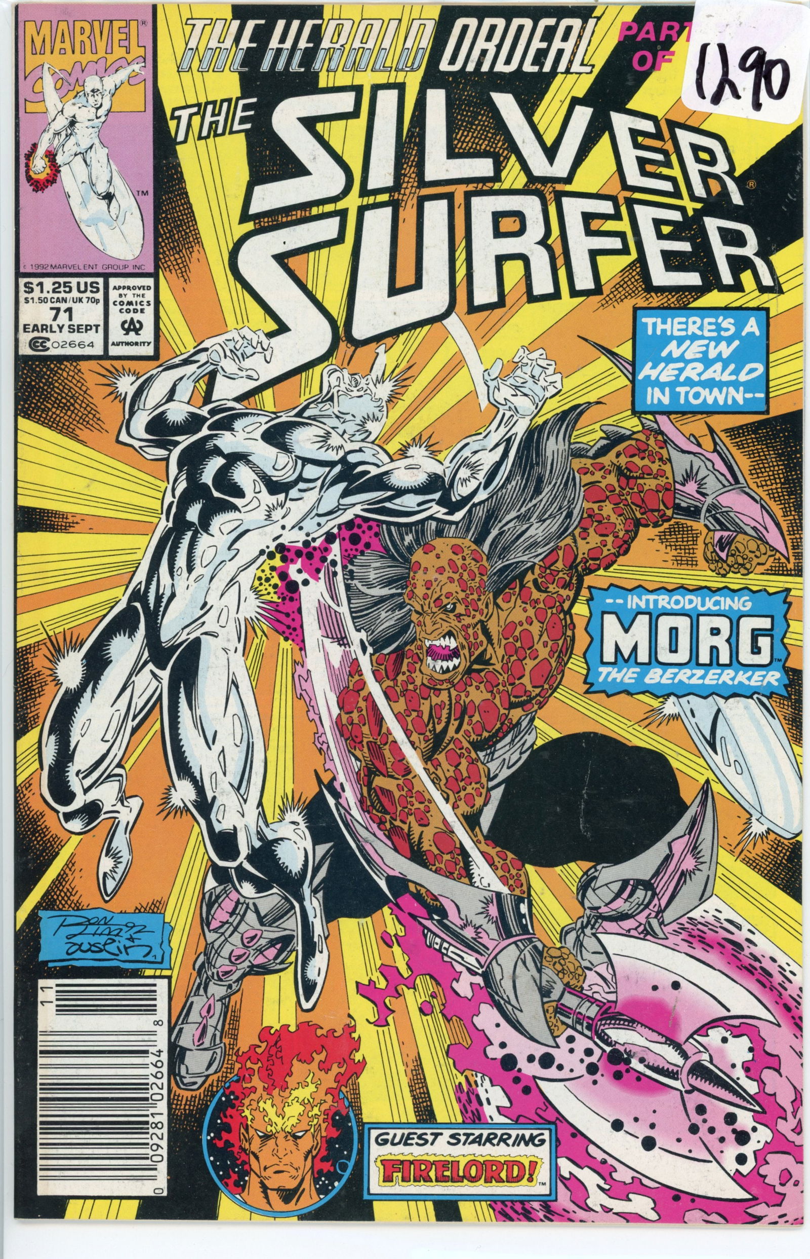 1992 Marvel Silver Surfer Issue 71 (1 of 1)