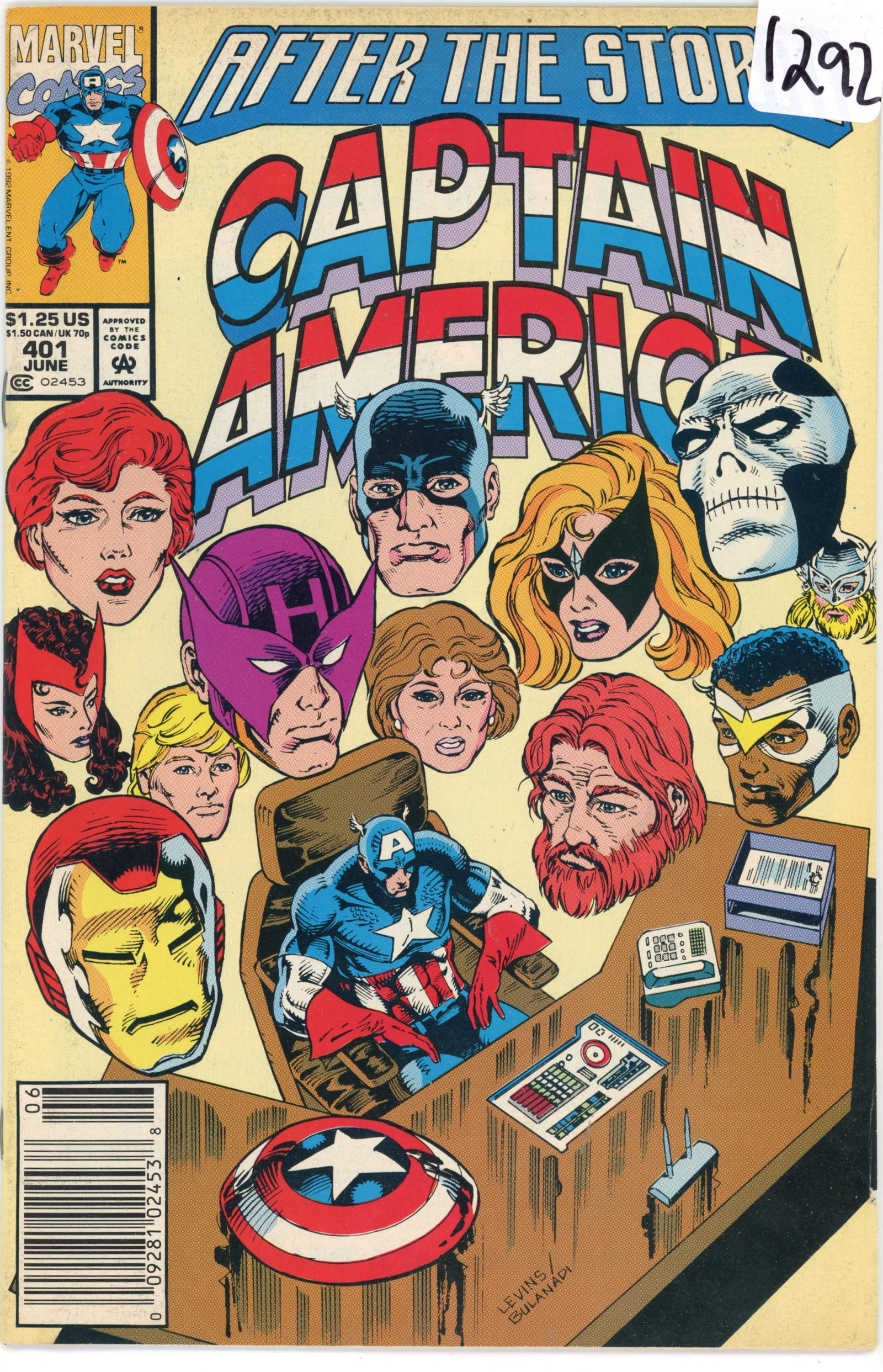 1992 Marvel Captain America Issue 401 (1 of 1)