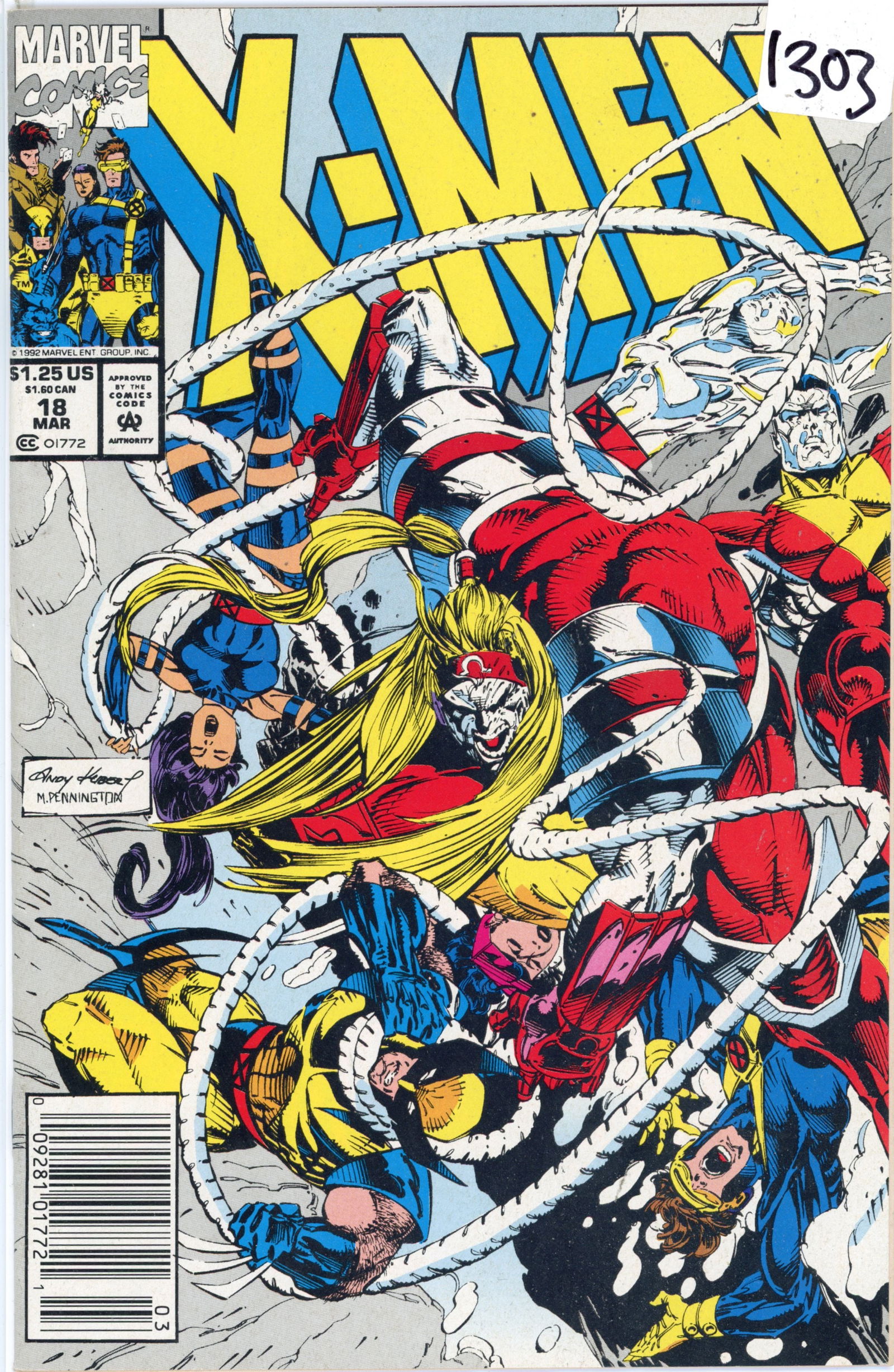 1992 Marvel X-Men Issue 18 (1 of 1)