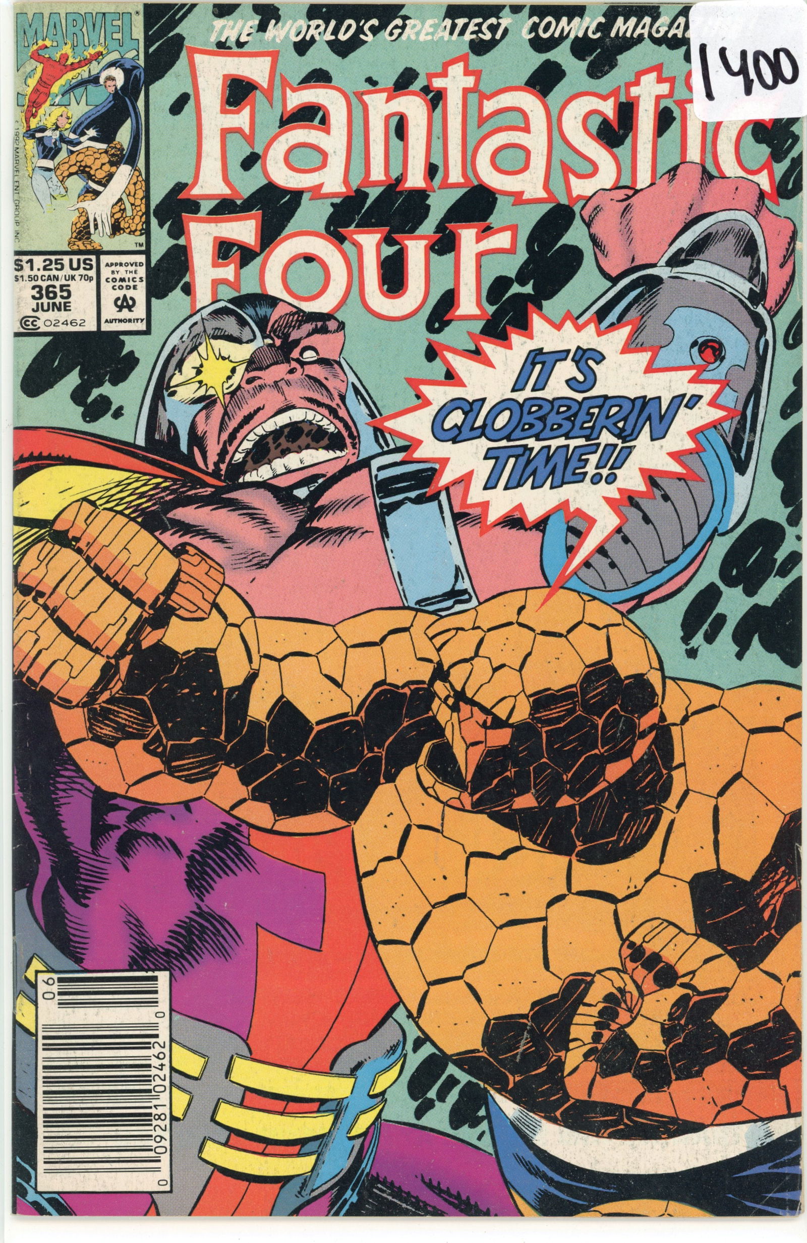 1992 Marvel Fantastic Four Issue 365 (1 of 1)