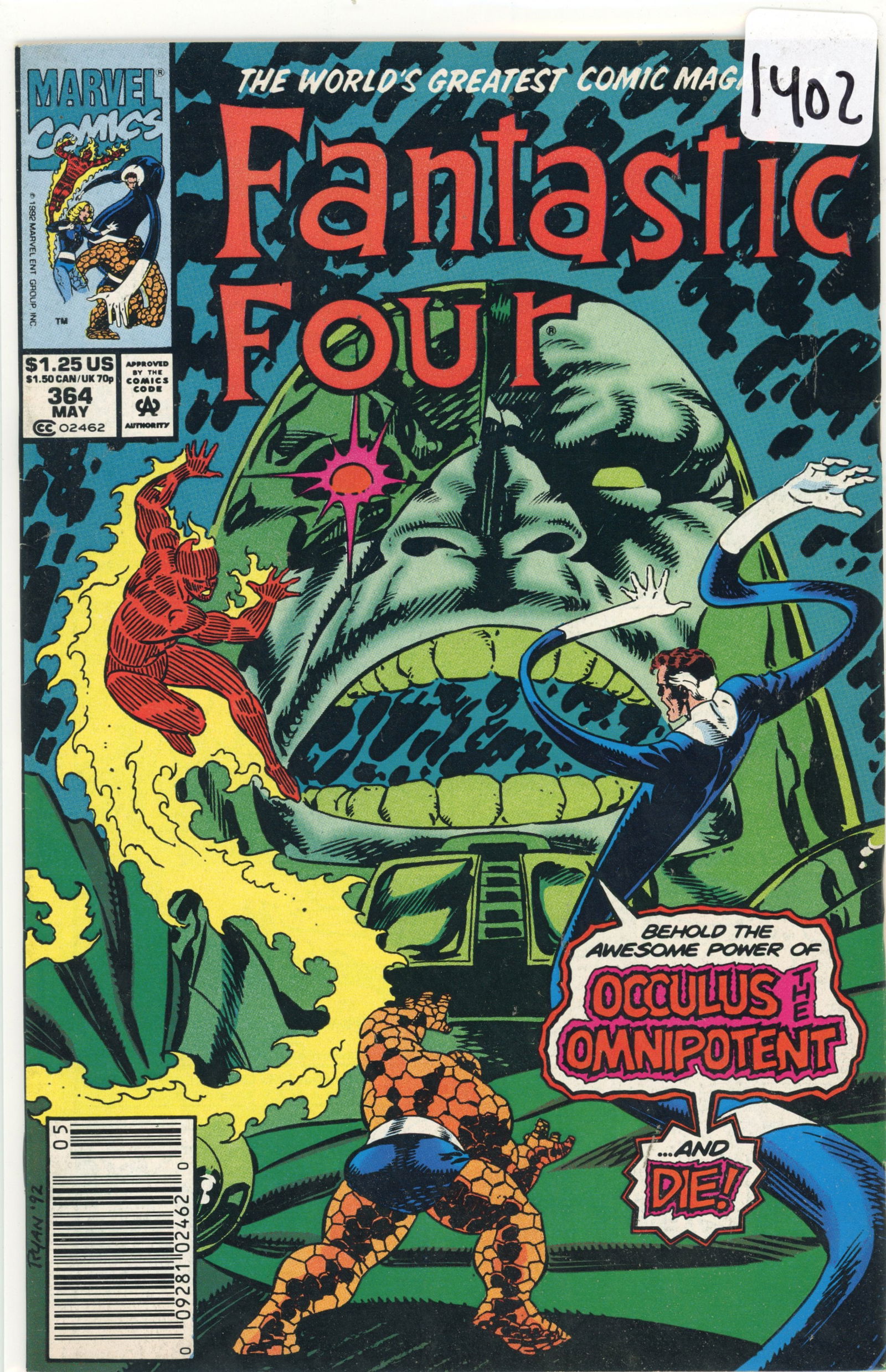 1992 Marvel Fantastic Four Issue 364 (1 of 1)