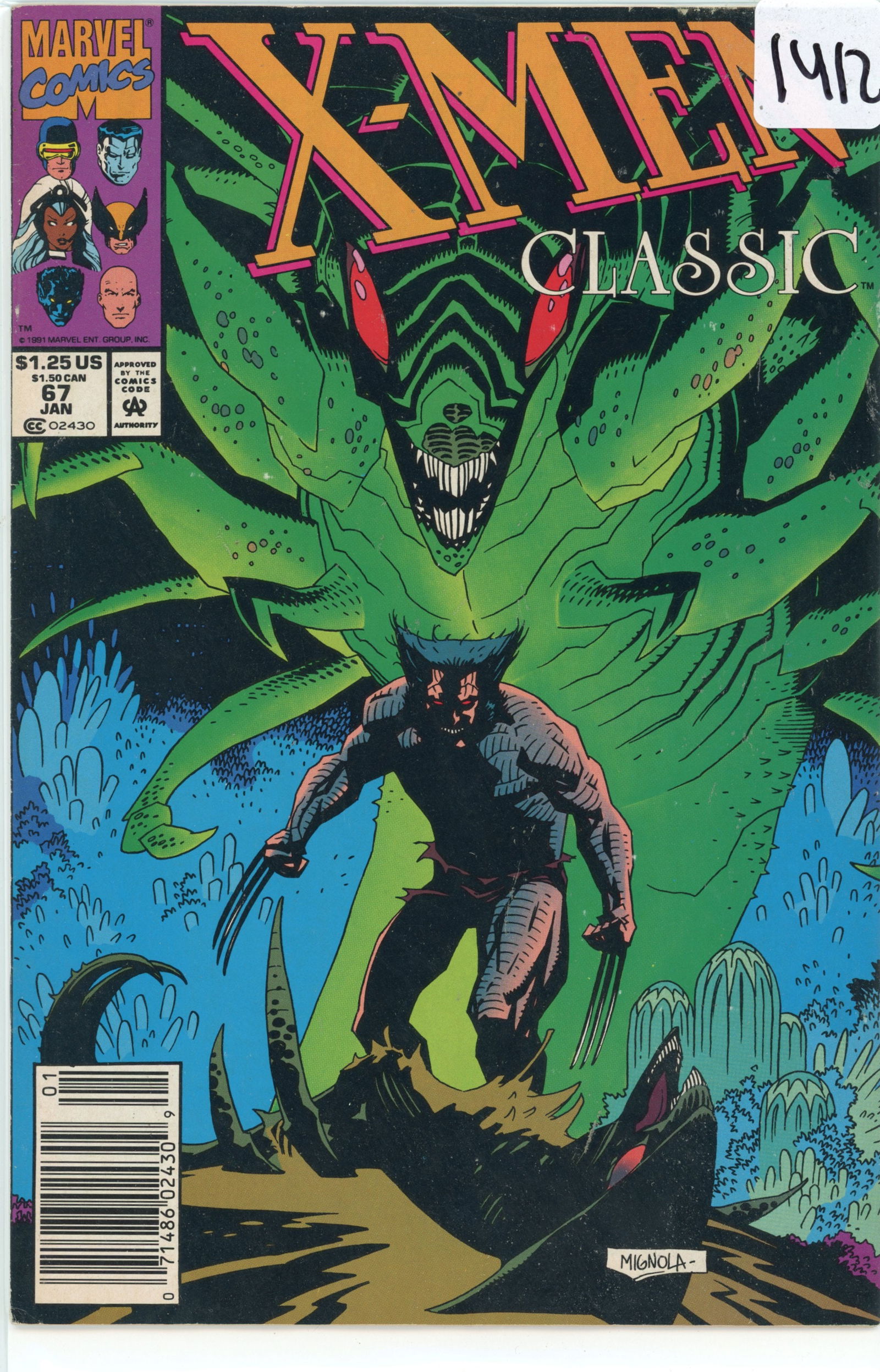 1991 Marvel X-men Issue 67 (1 of 1)