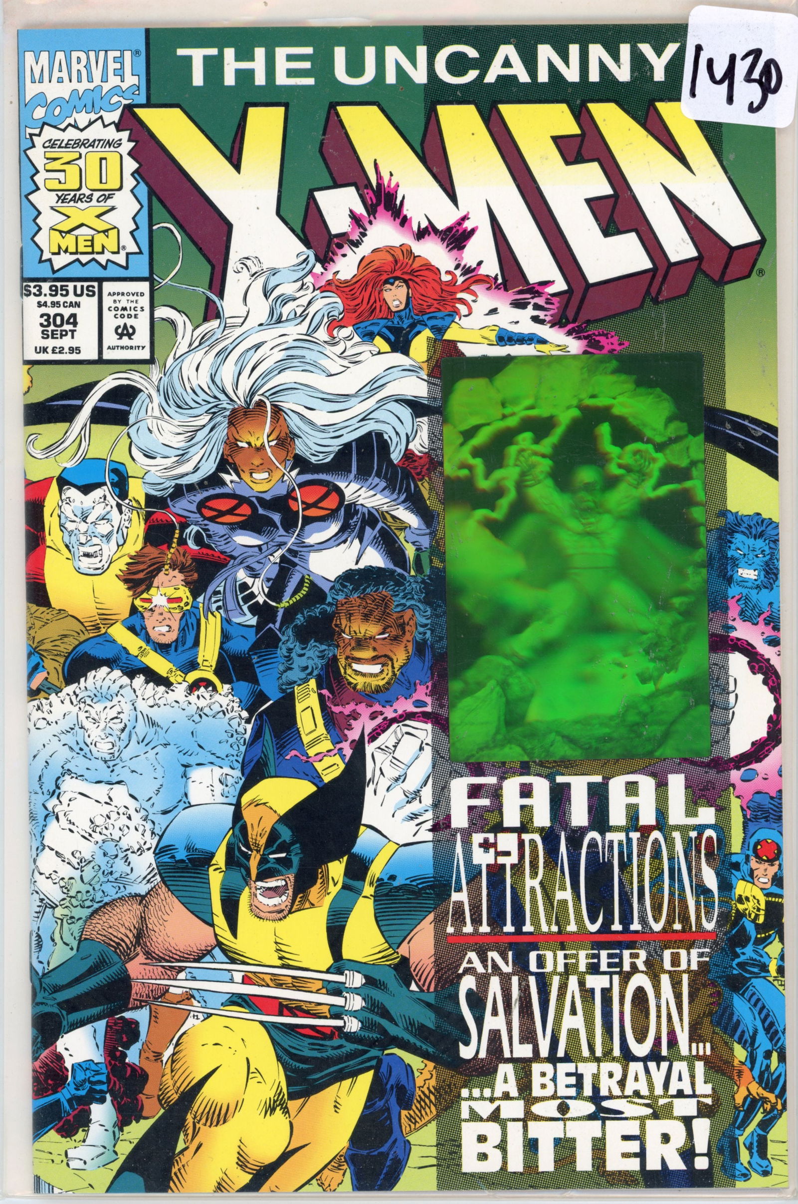 1993 Marvel X-Men Issue 304 (1 of 1)