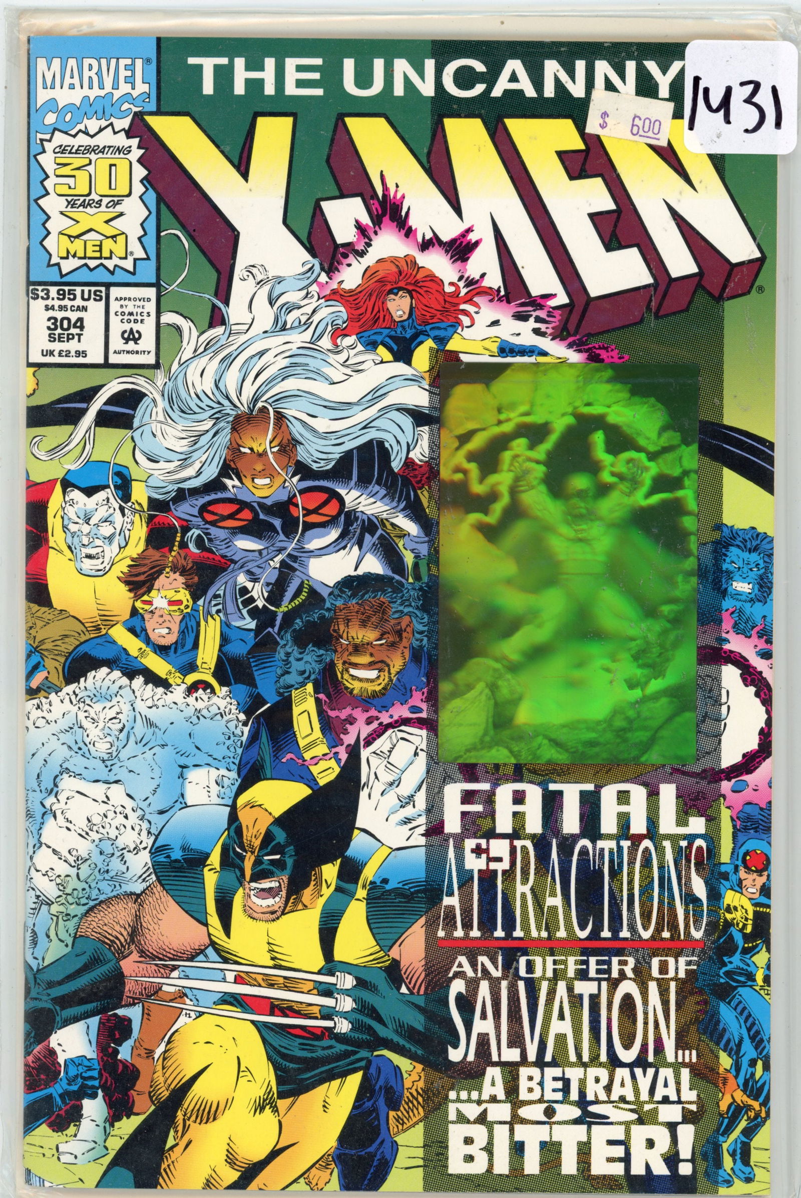 1993 Marvel X-Men Issue 304 (1 of 1)