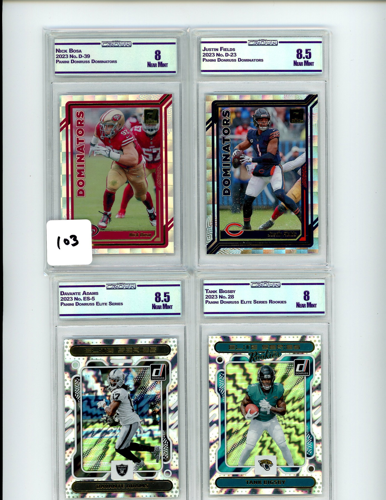 Lot of 4 CC&G Graded Topps Baseball Slabs: Lot of 4 CC&G Graded Topps Baseball Slabs