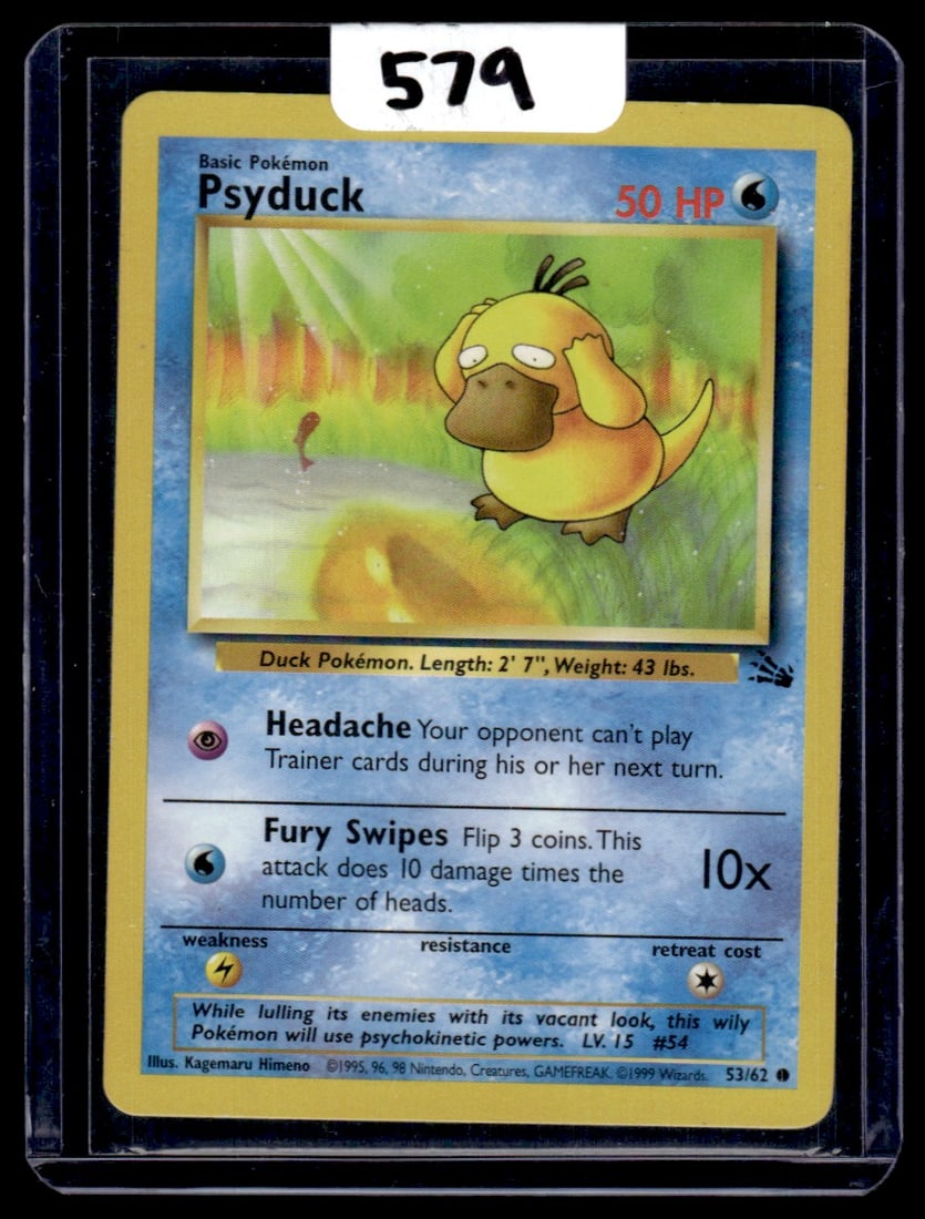 Psyduck - Fossil Pokemon Card: Psyduck - Fossil Pokemon Card