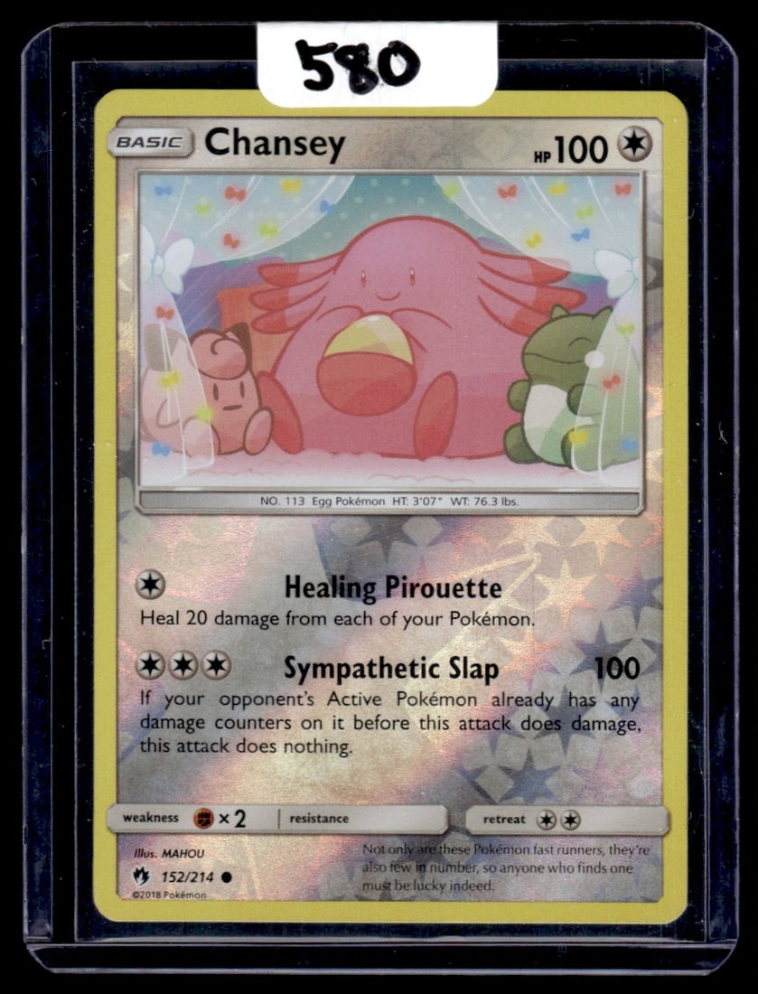 Chansey - Lost Thunder - Reverse Holo Pokemon Card (1 of 1)
