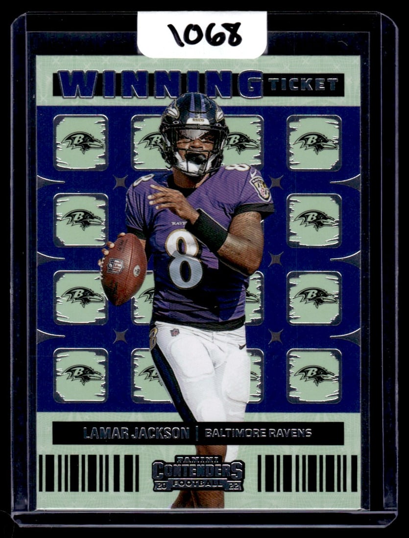 2022 Lamar Jackson Panini Contenders Winning Ticket (1 of 2)