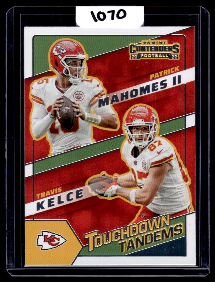 2022 Patrick Mahomes II & Travis Kelce Panini Contenders Touchdown Tandems (1 of 2)