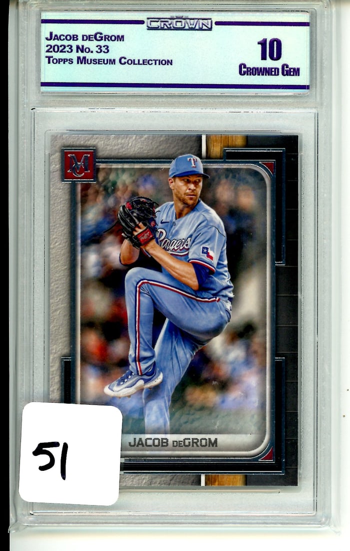 Jacob DeGrom Topps Museum Collection Graded CC&G Crowned Gem 10 (1 of 1)