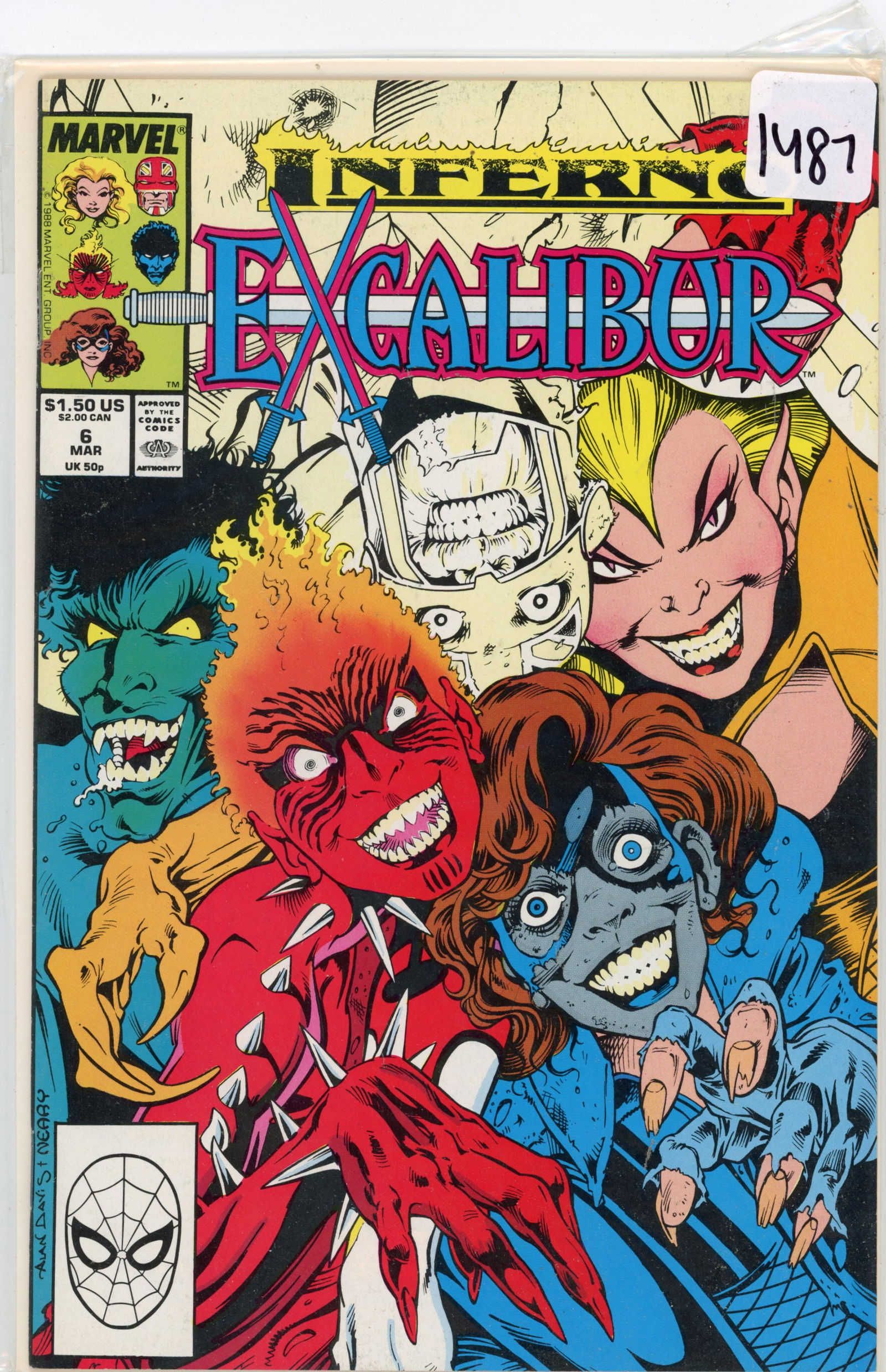 1988 Marvel EXCalibur Issue 6 (1 of 1)