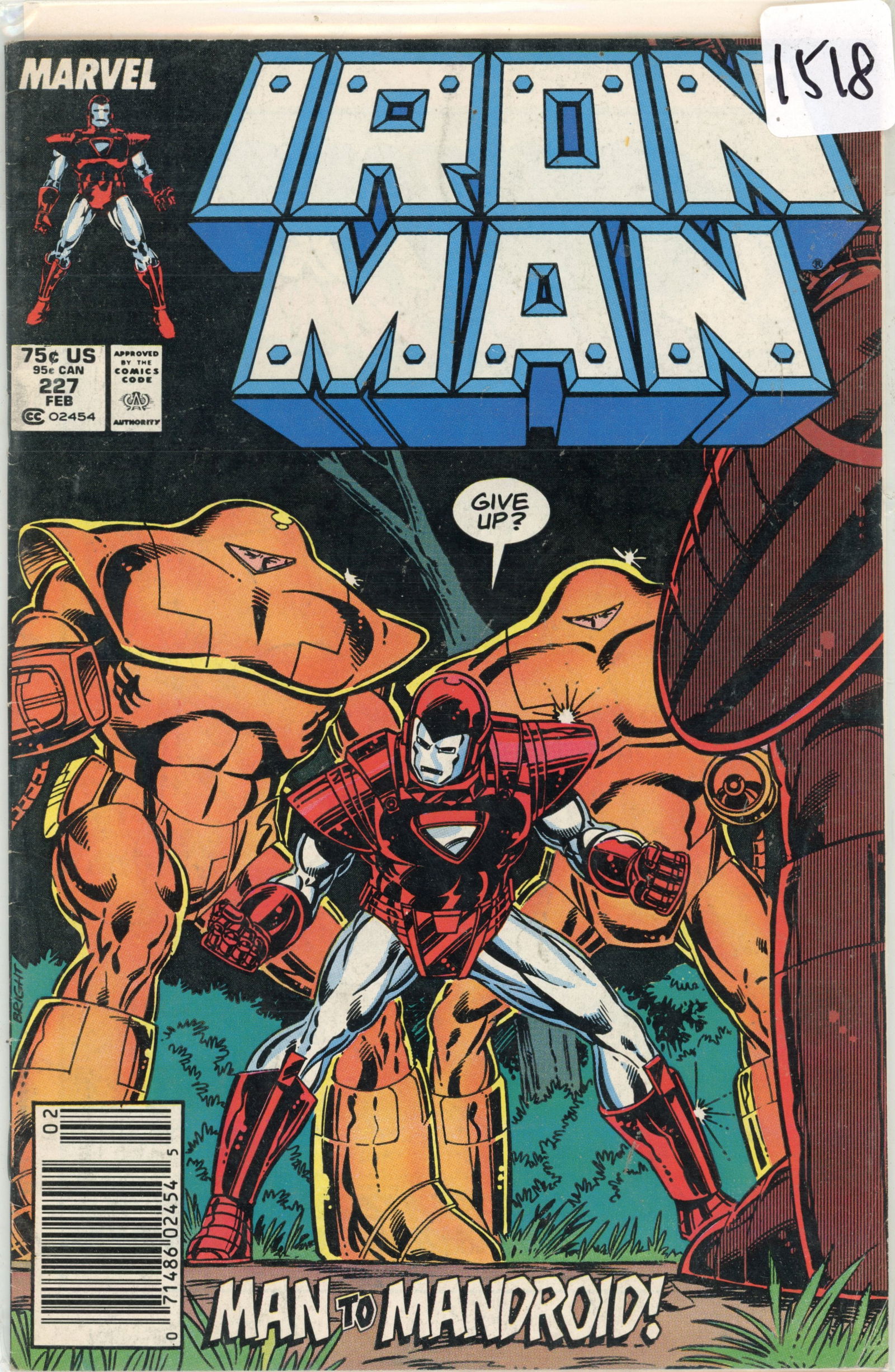 1987 Marvel Ironman Issue 227 (1 of 1)