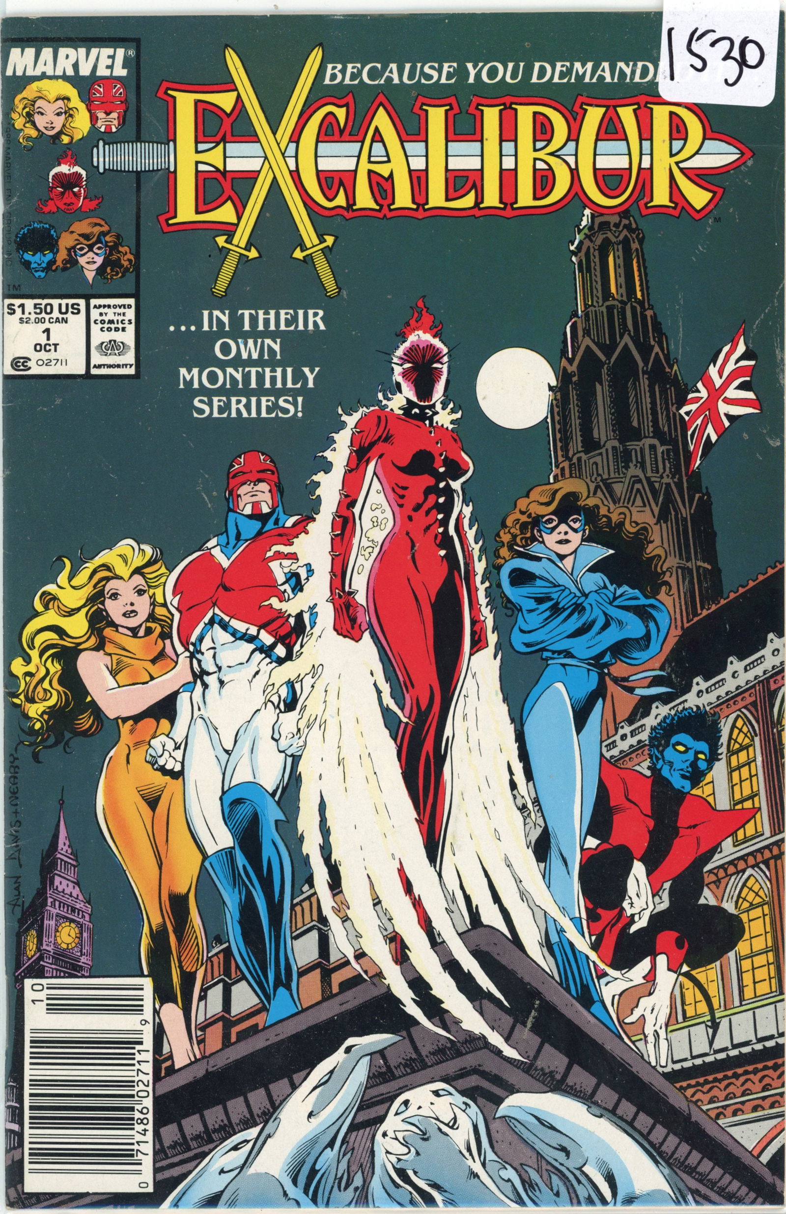 1990 Marvel EXcalibur Issue 1 (1 of 1)
