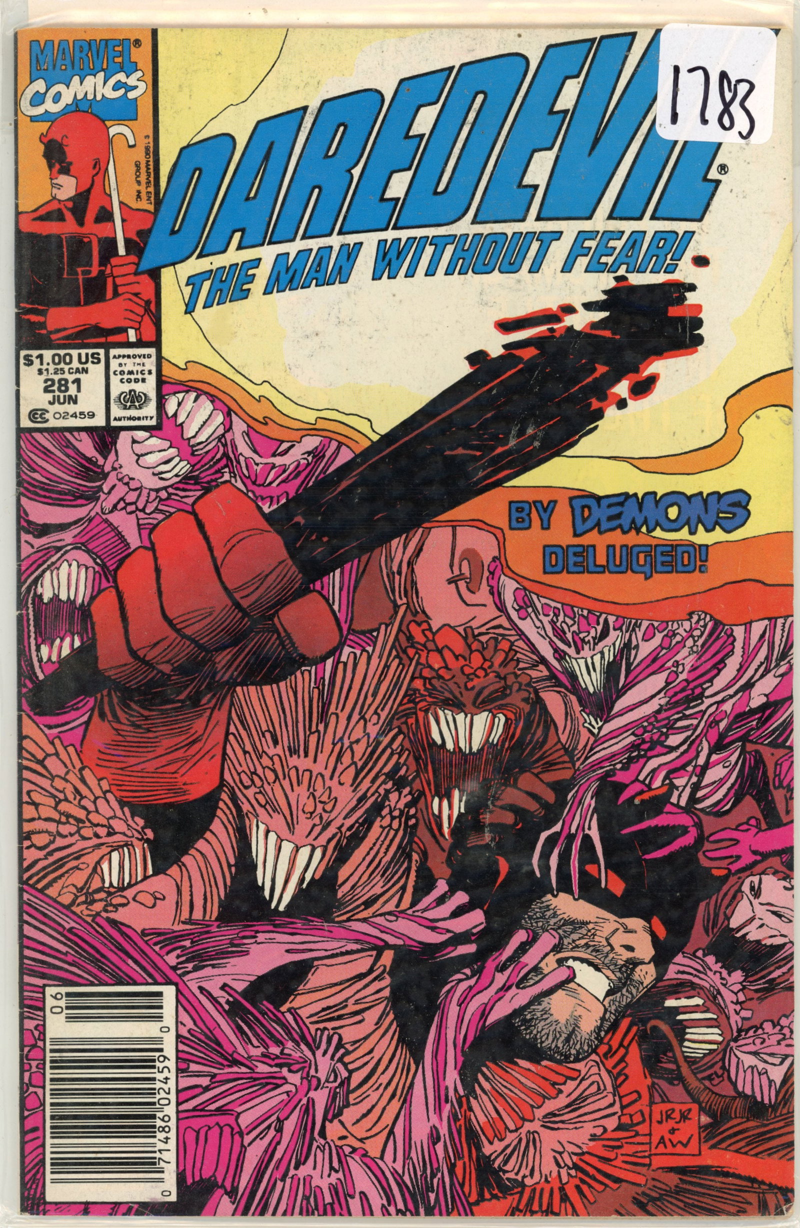 1990 Marvel Daredevil Issue 281 (1 of 1)