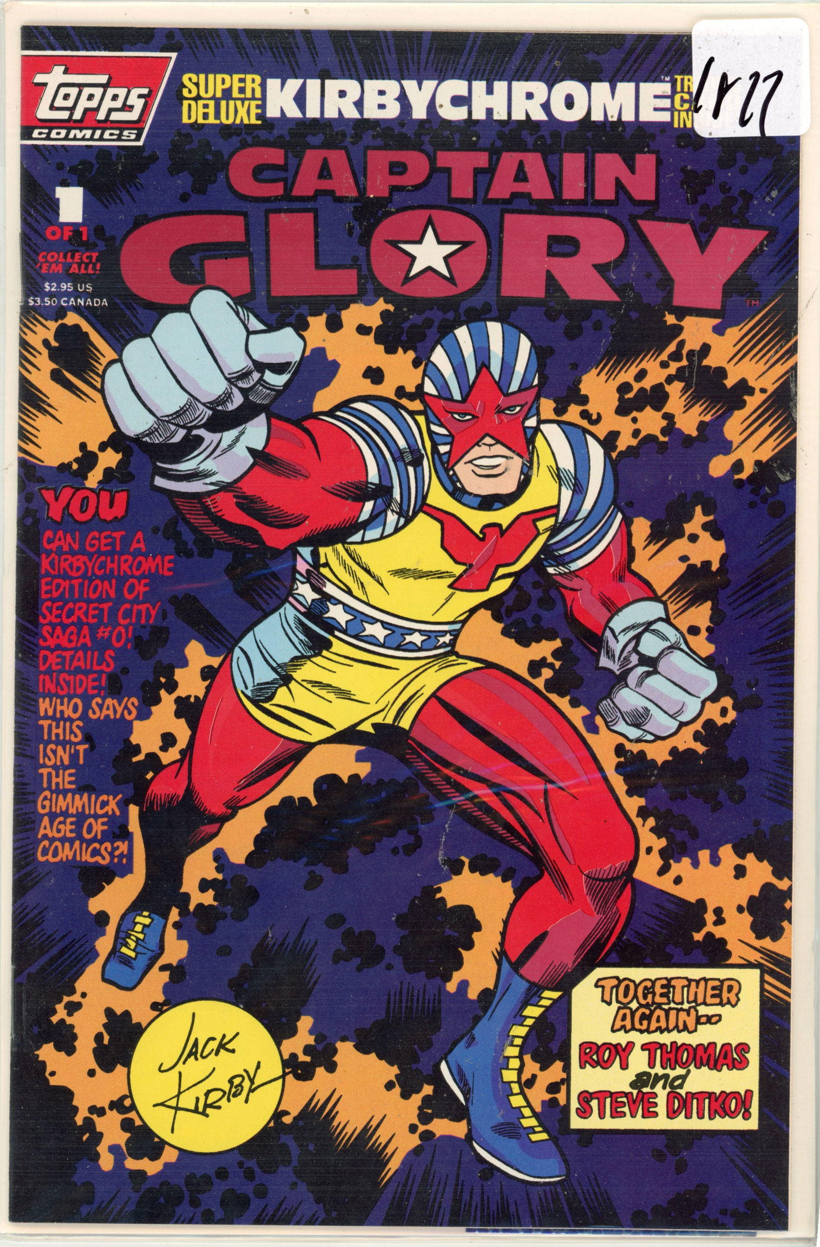 1993 Topps Captain Glory Issue 1 (1 of 1)