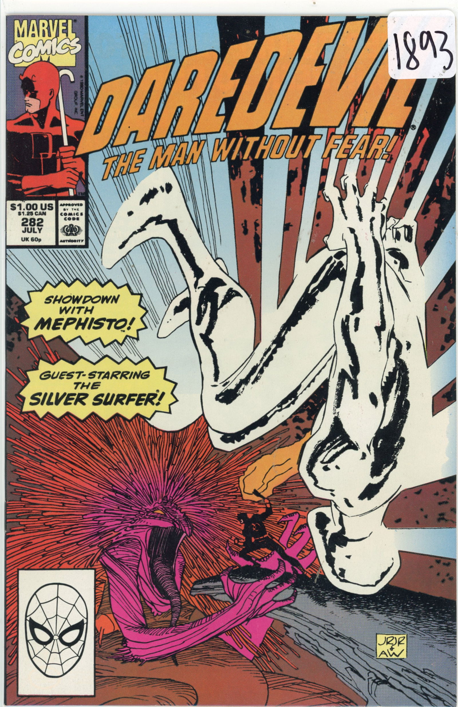 1990 Marvel Daredevil Issue 282 (1 of 1)