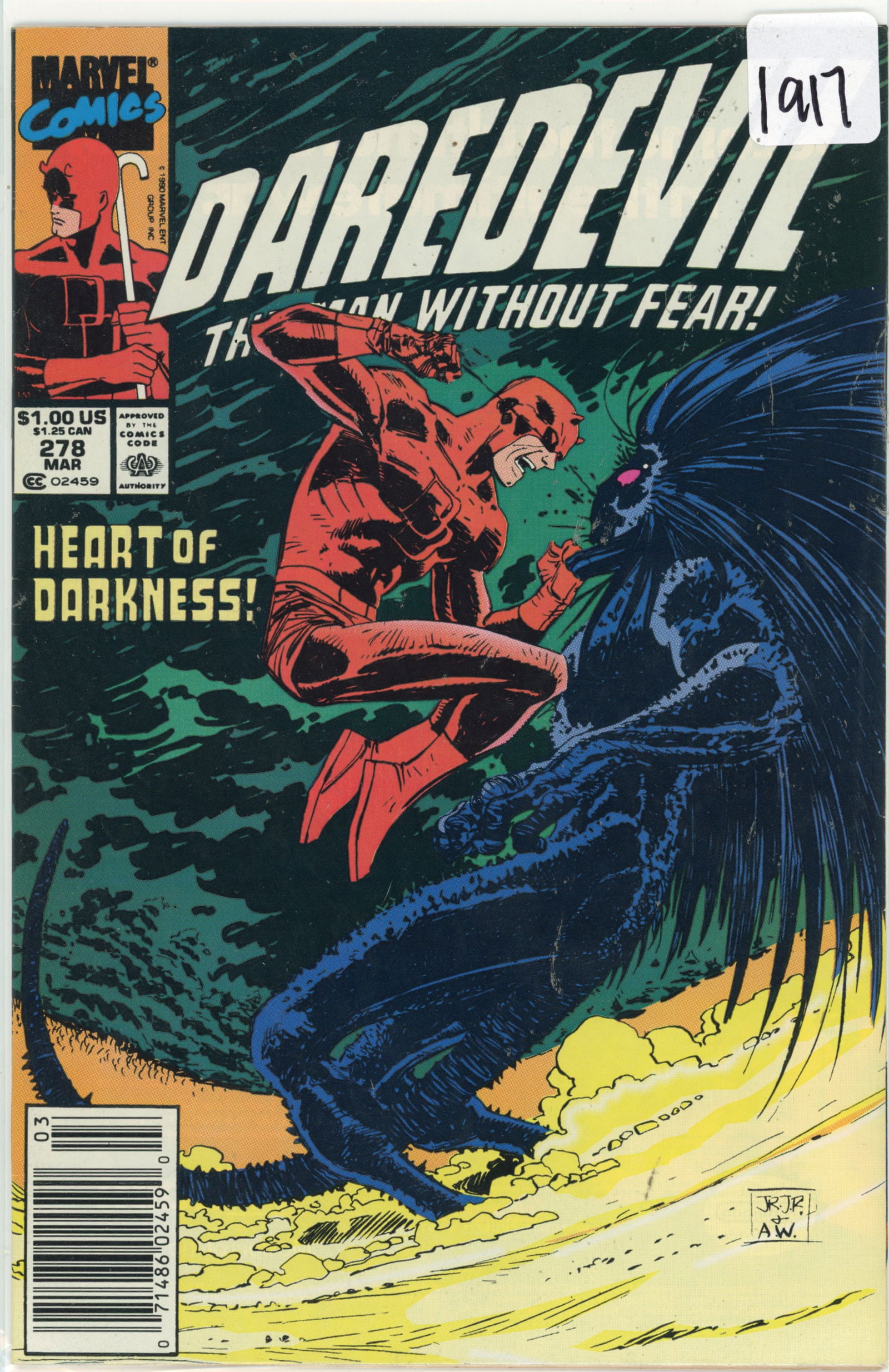 1990 Marvel Daredevil Issue 278 (1 of 1)