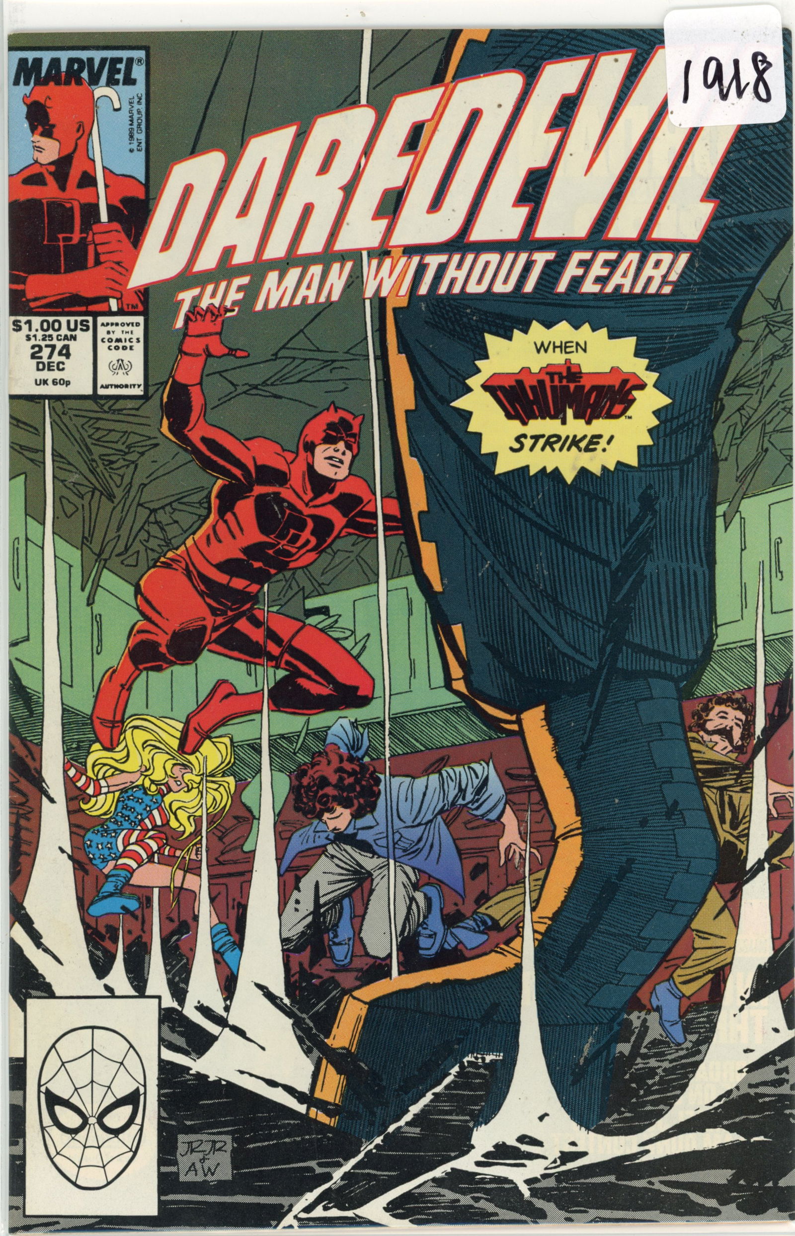 1990 Marvel Daredevil Issue 274 (1 of 1)