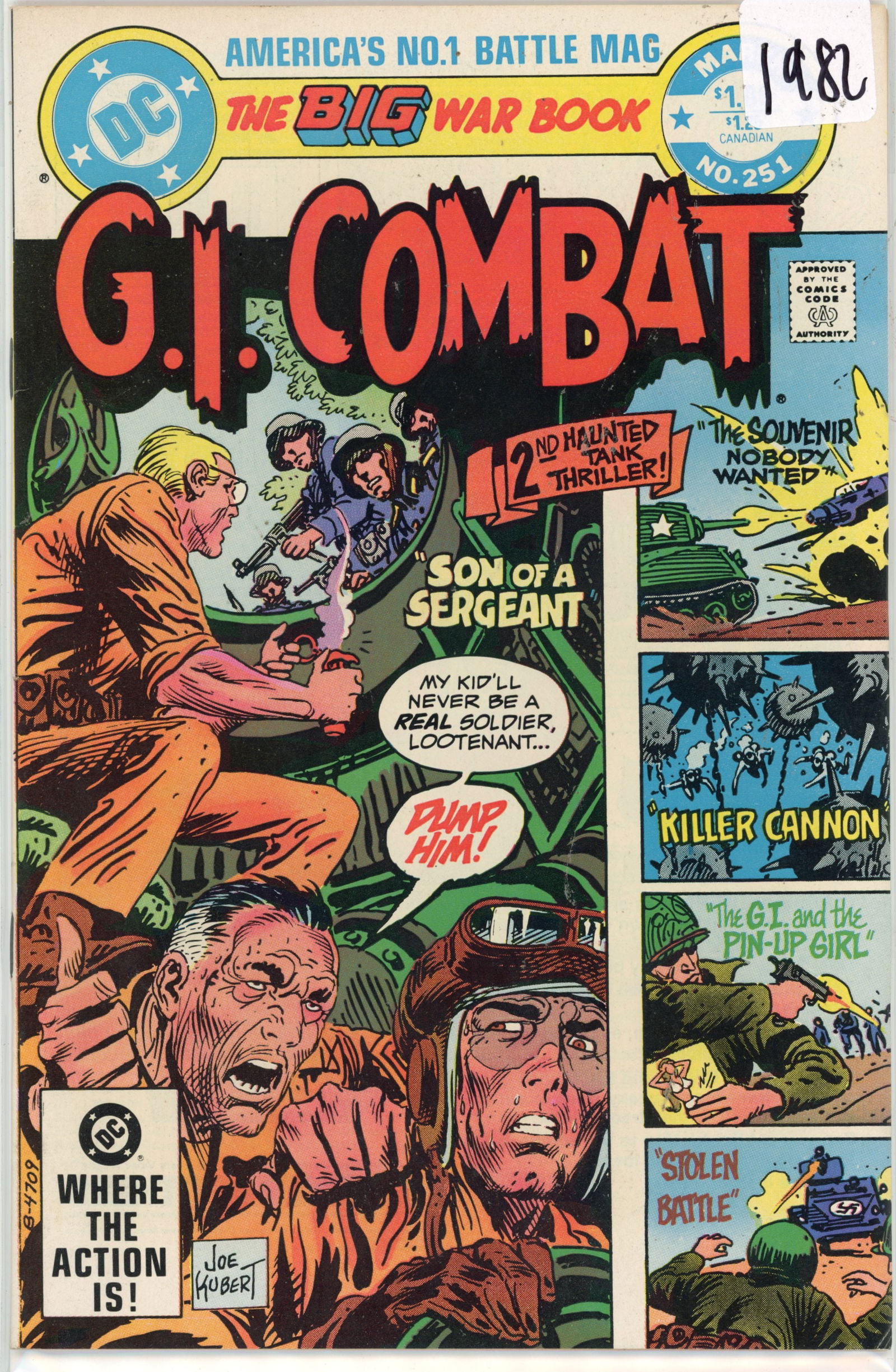 1983 DC GI Combat Issue 251 (1 of 1)