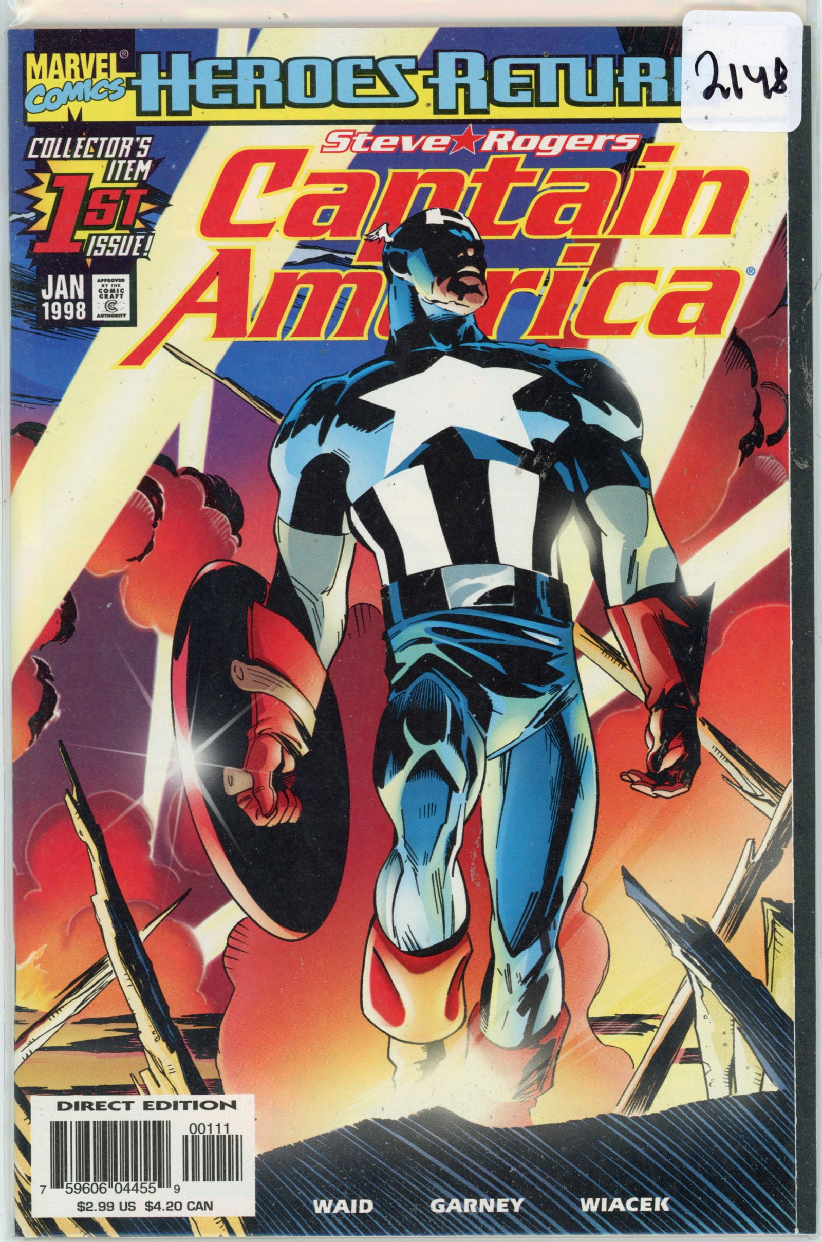 1998 Marvel Captain America Issue 1 (1 of 1)