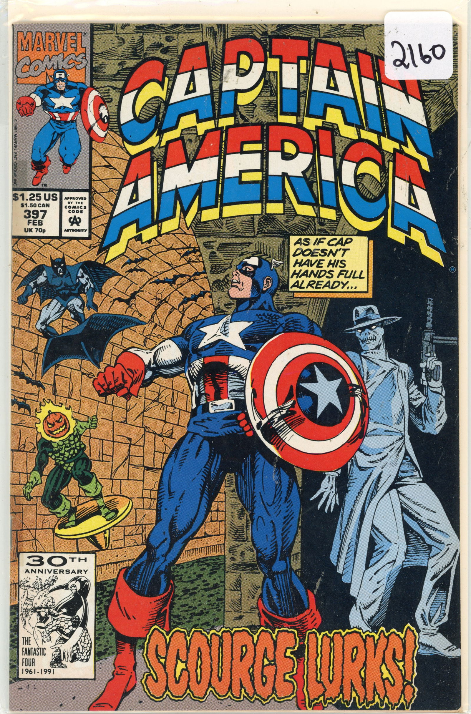 1991 Marvel Captain America Issue 397 (1 of 1)
