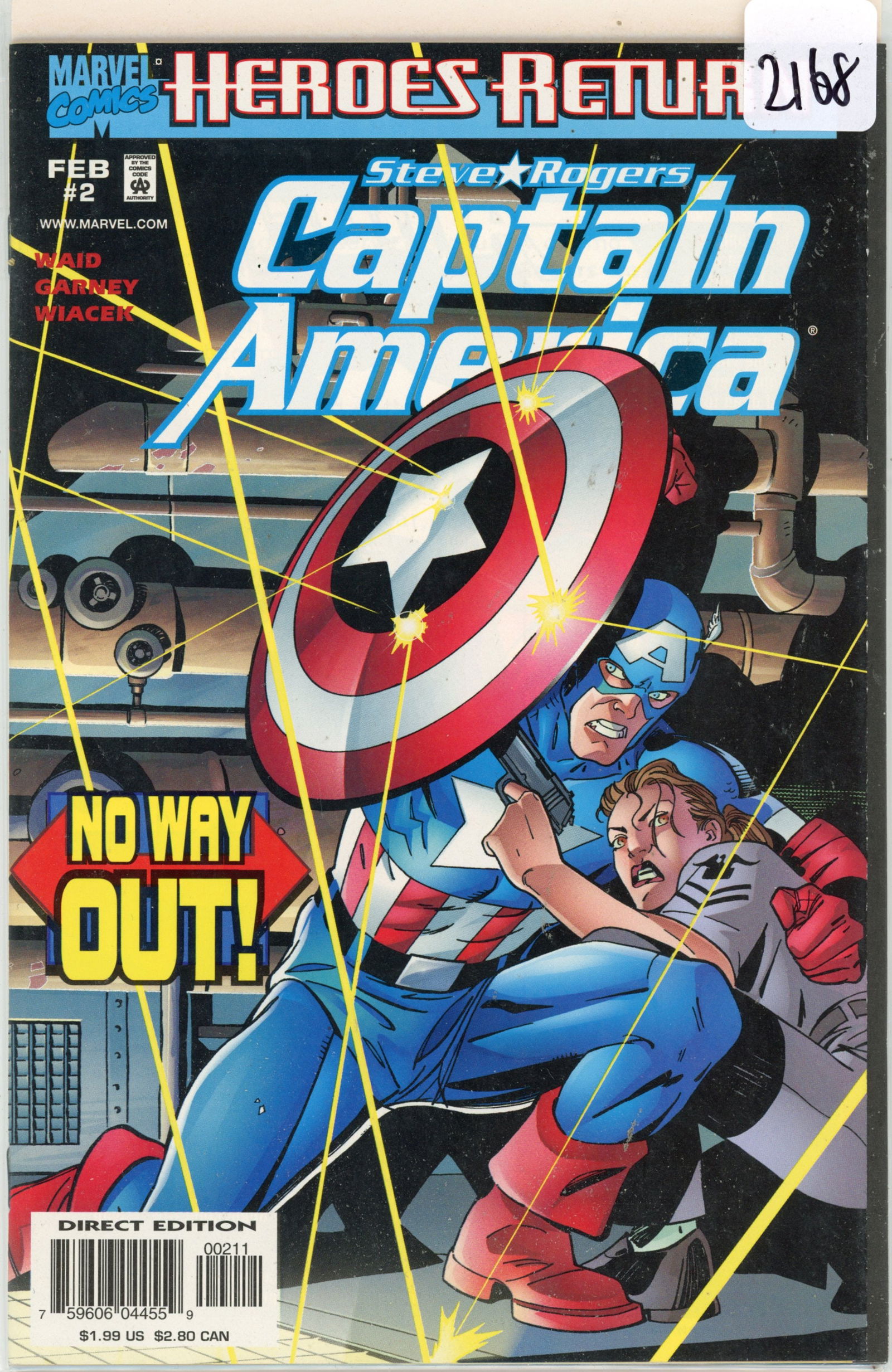 1998 Marvel Captain America Issue 3 (1 of 1)