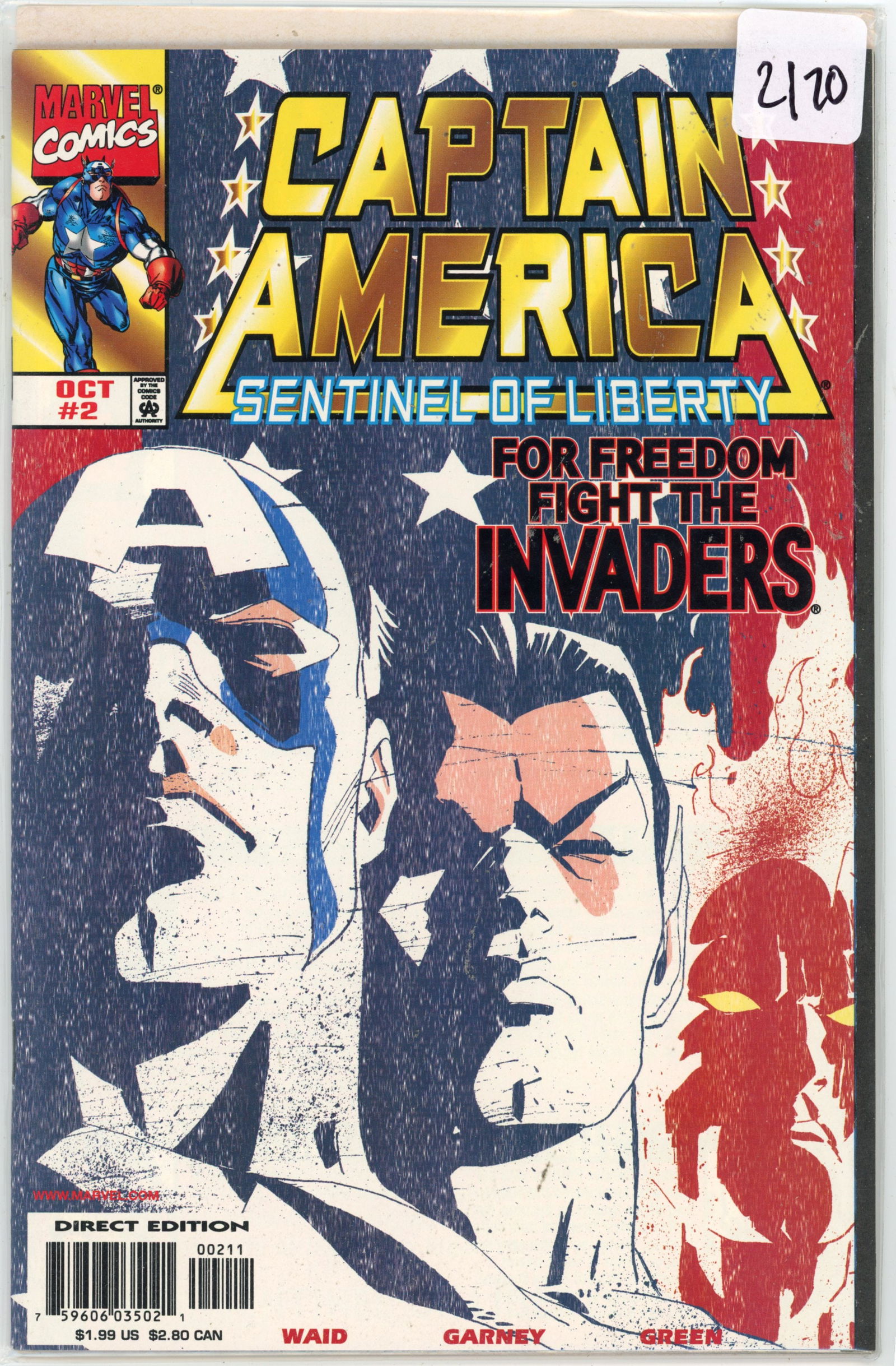 1988 Marvel Captain America Issue 2 (1 of 1)