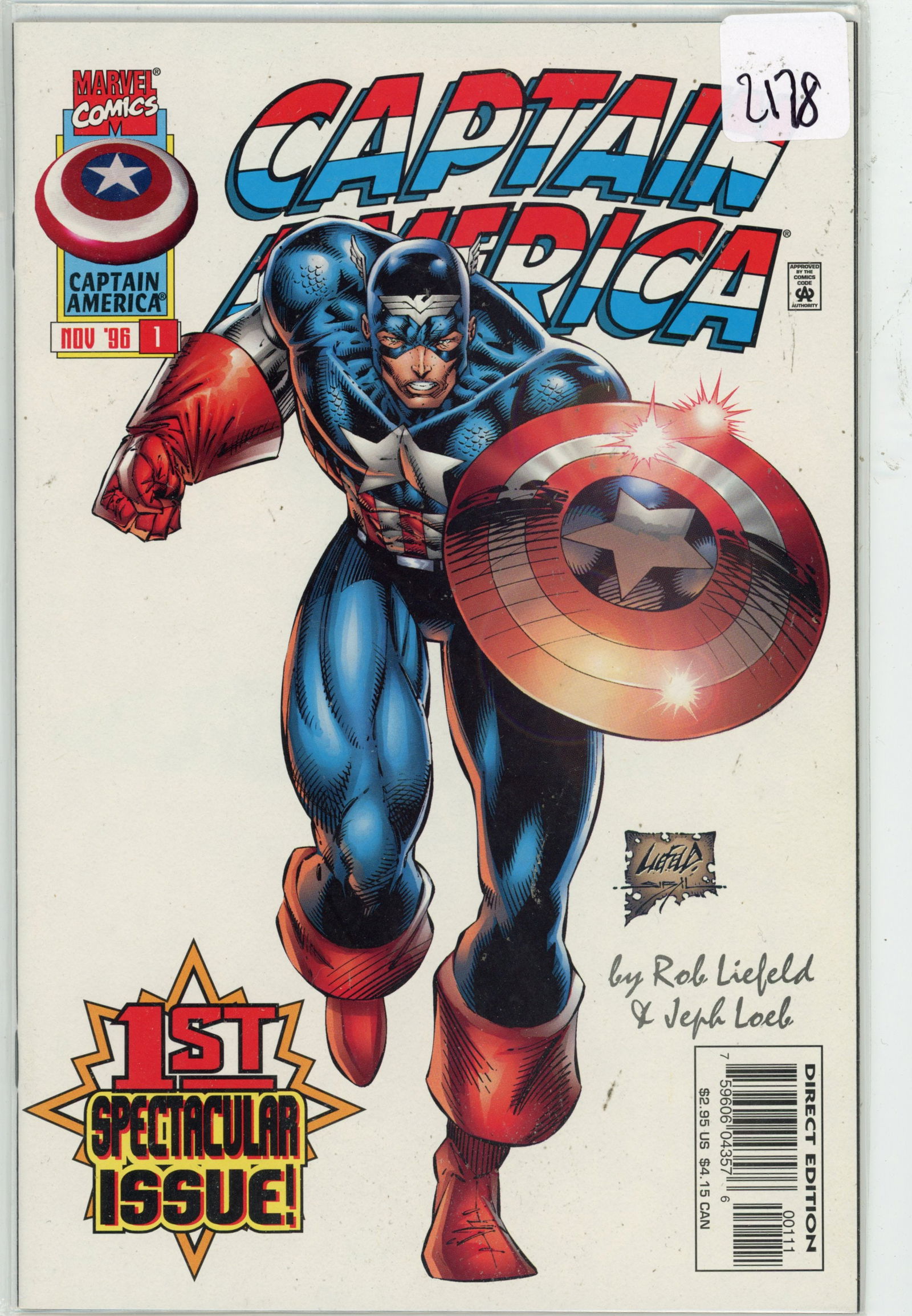 1996 Marvel Captain America Issue 1 (1 of 1)