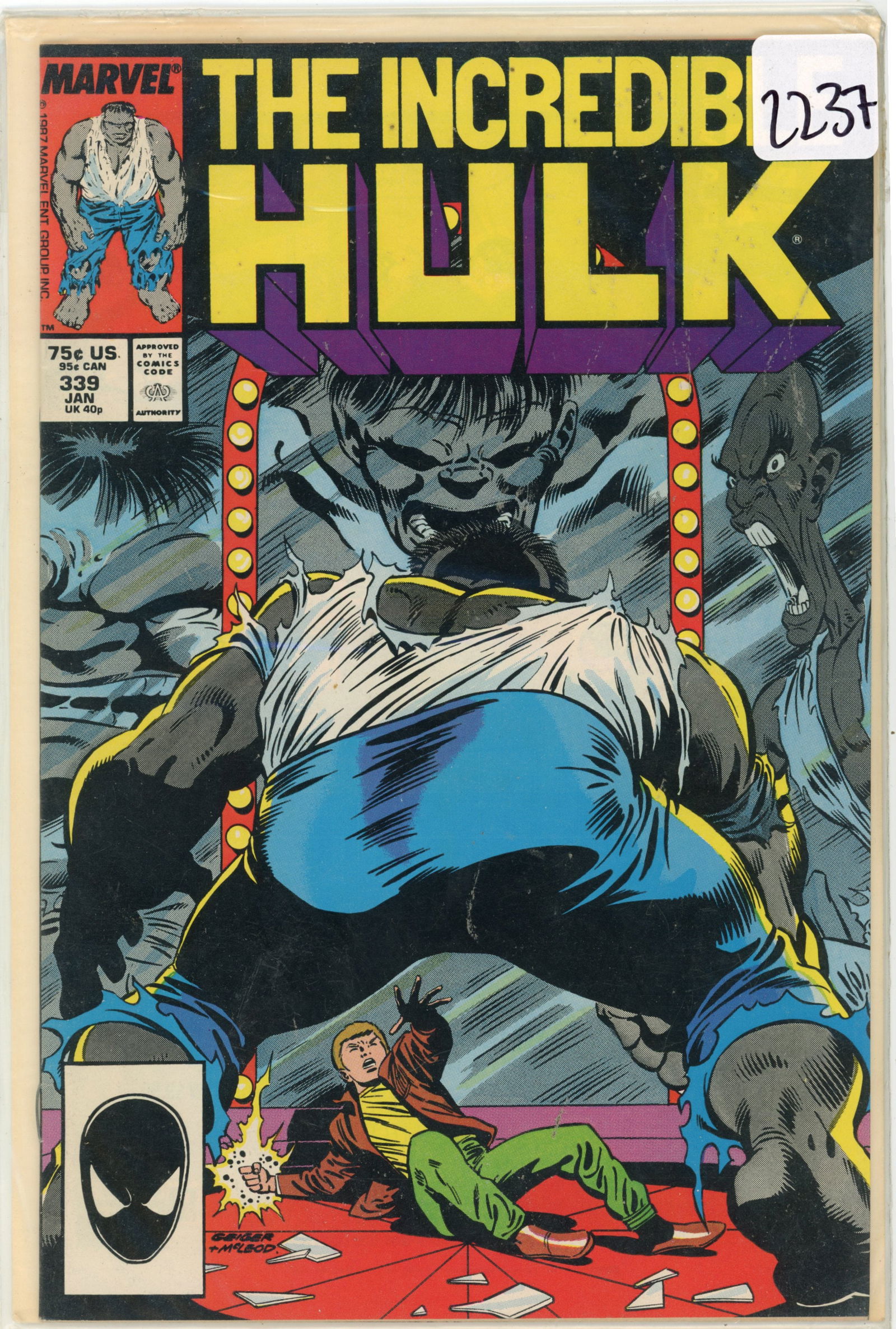 1987 Marvel Hulk Issue 339 (1 of 1)