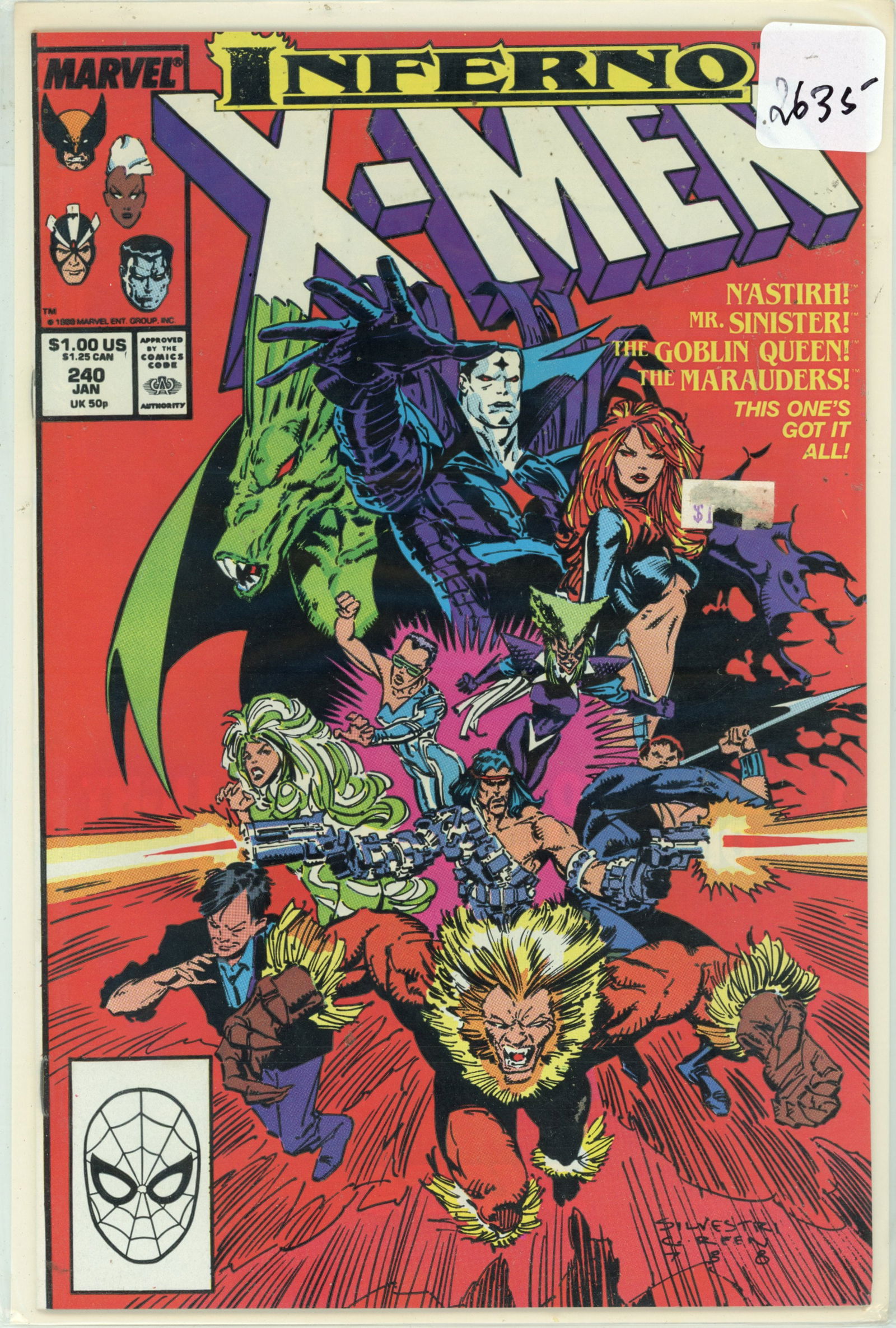1988 Marvel X-Men Issue 240 (1 of 1)