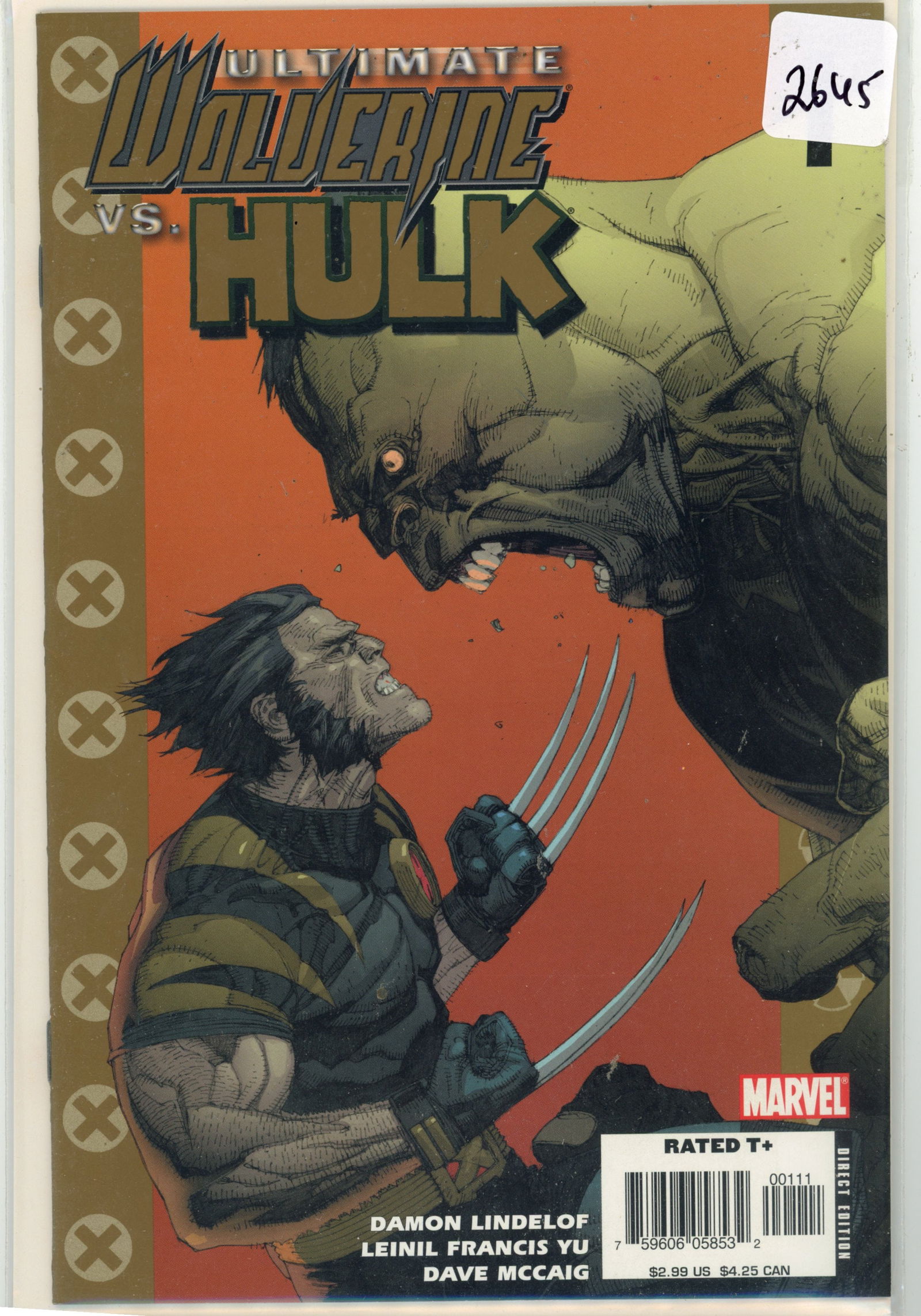 2005 Marvel Ultimate Wolverine vs Hulk Issue 1 (1 of 1)